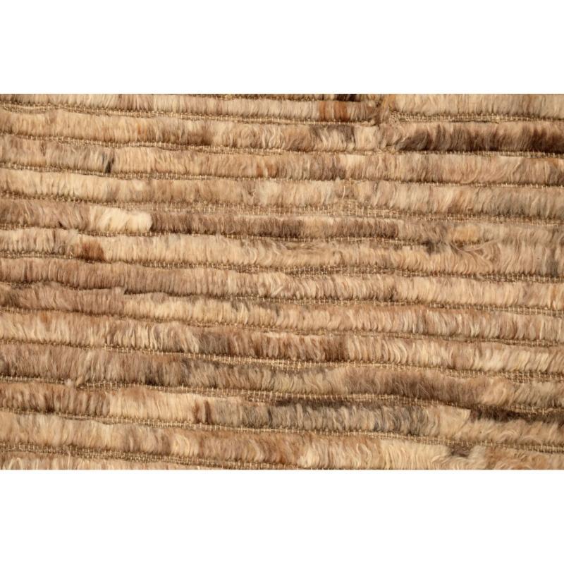 Afghanistan Abadeh Small Rug - Wool Ivory Taupe Design - 94647 In Excellent Condition For Sale In Dallas, TX