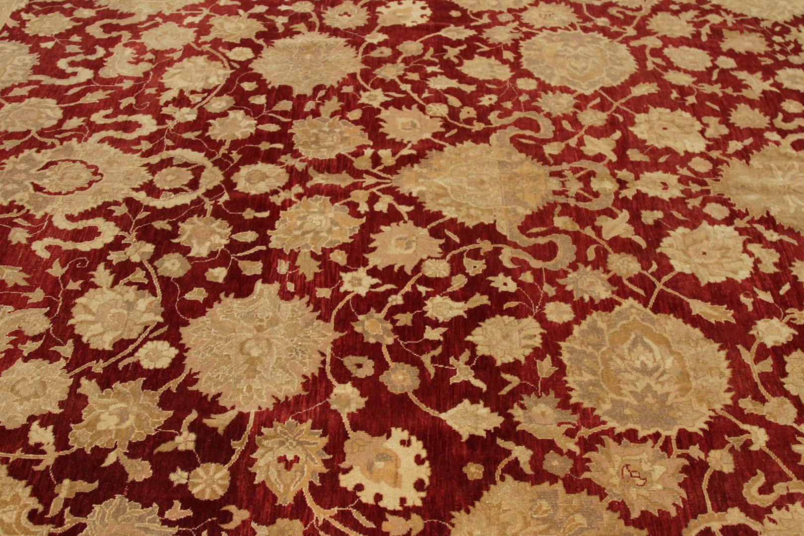 Afganistán Agra Alfombras - Lana Diseño Rojo Marfil - 92632 Afgano en venta