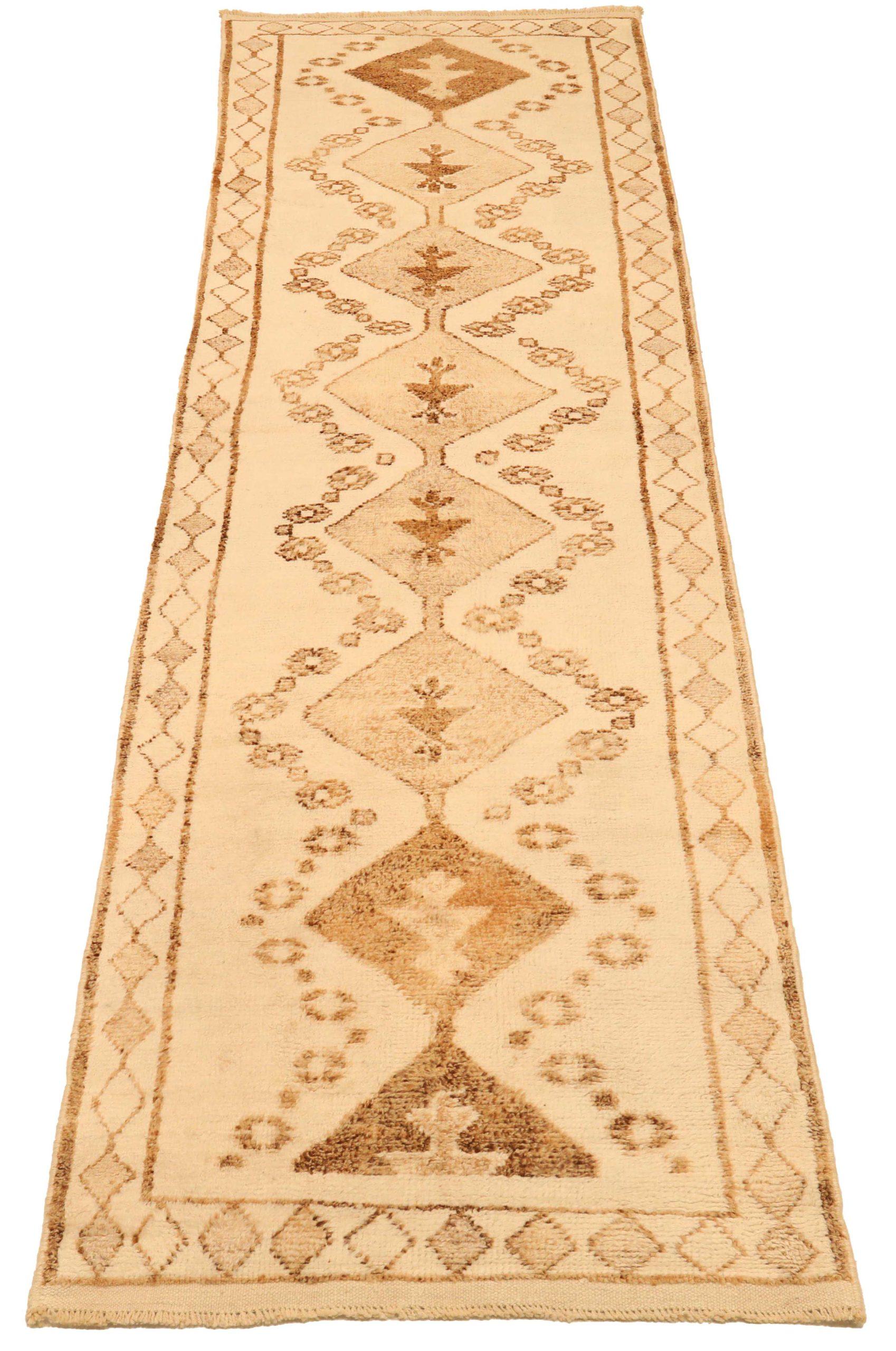 Discover the elegance of Afghanistan Anatoly featuring Runner Rug in Circa 1940. Designed with Wool and BrownIvory, this exclusive design is perfect for enhancing your space.