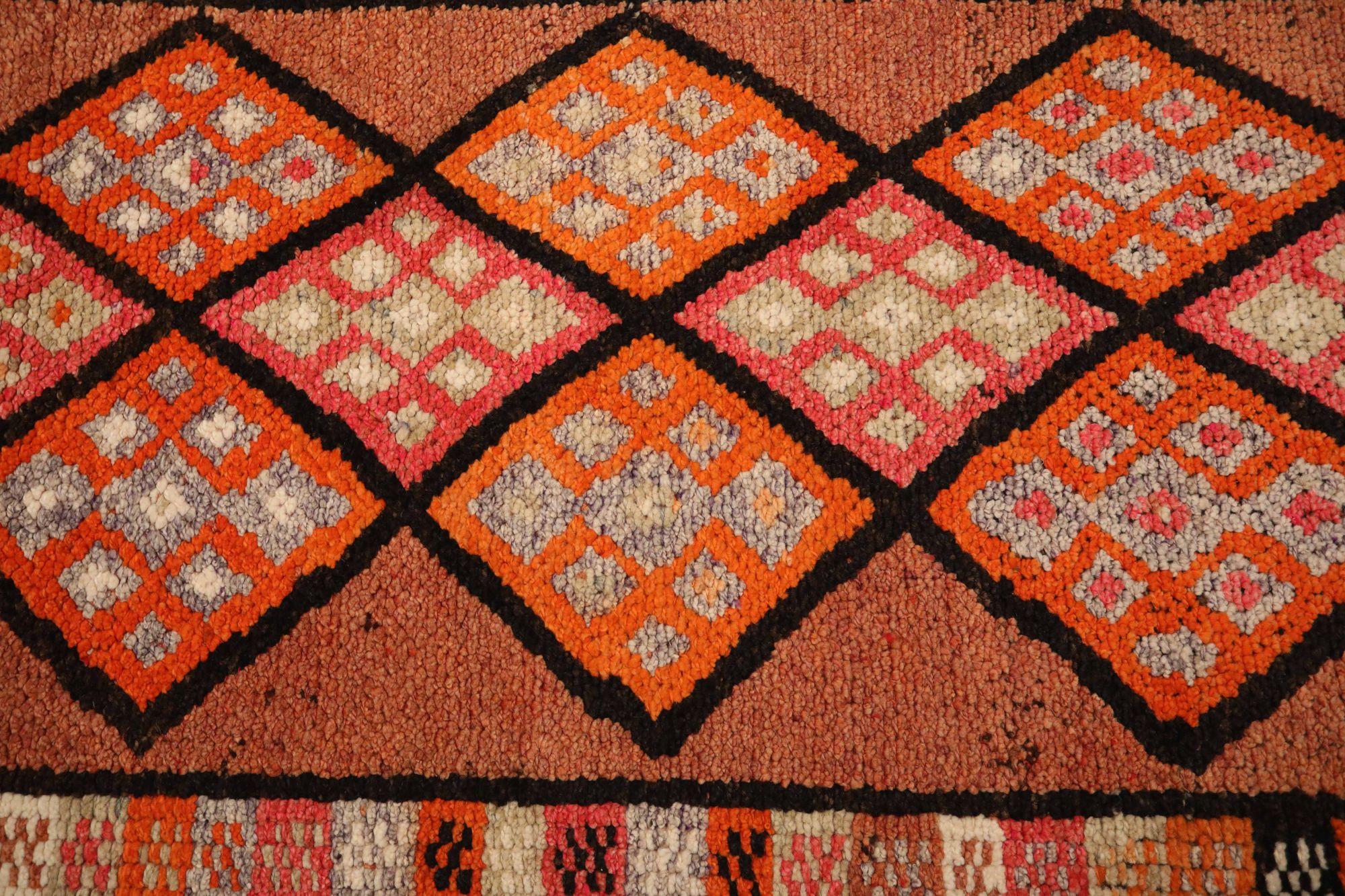 Tribal Afghan Wool Runner Rug

This extraordinary runner bursts with raw, untamed energy and spontaneous geometric forms. Its plush, shaggy texture and wildly vibrant palette create an unapologetically authentic statement piece for any distinctive