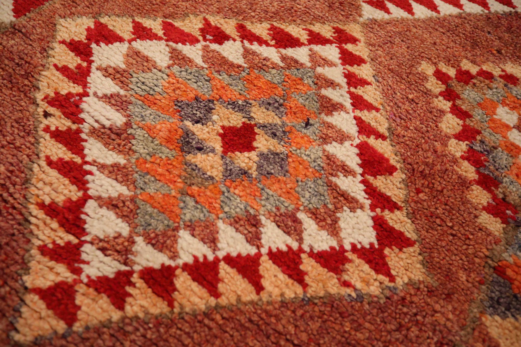 Afghanistan Anatoly-Läufer - Wolle Elfenbeinrot Design - 93512 (Afghanisch) im Angebot
