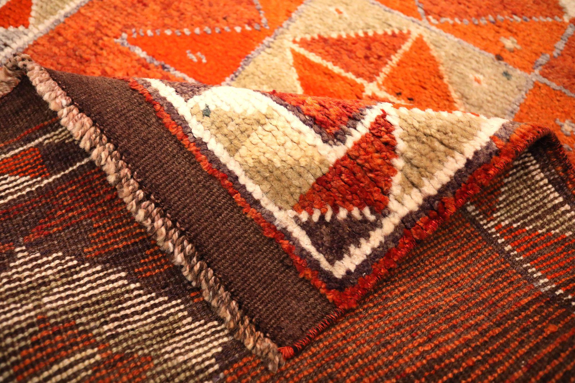 Afghanistan Anatoly-Läufer - Wolle Elfenbeinrot Design - 93551 (Afghanisch) im Angebot