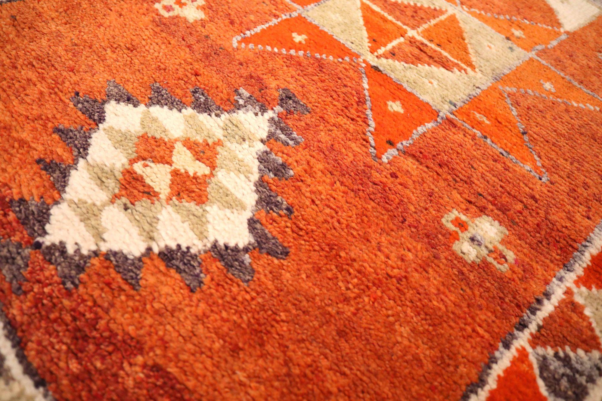 Afghanistan Anatoly-Läufer - Wolle Elfenbeinrot Design - 93551 im Zustand „Hervorragend“ im Angebot in Dallas, TX
