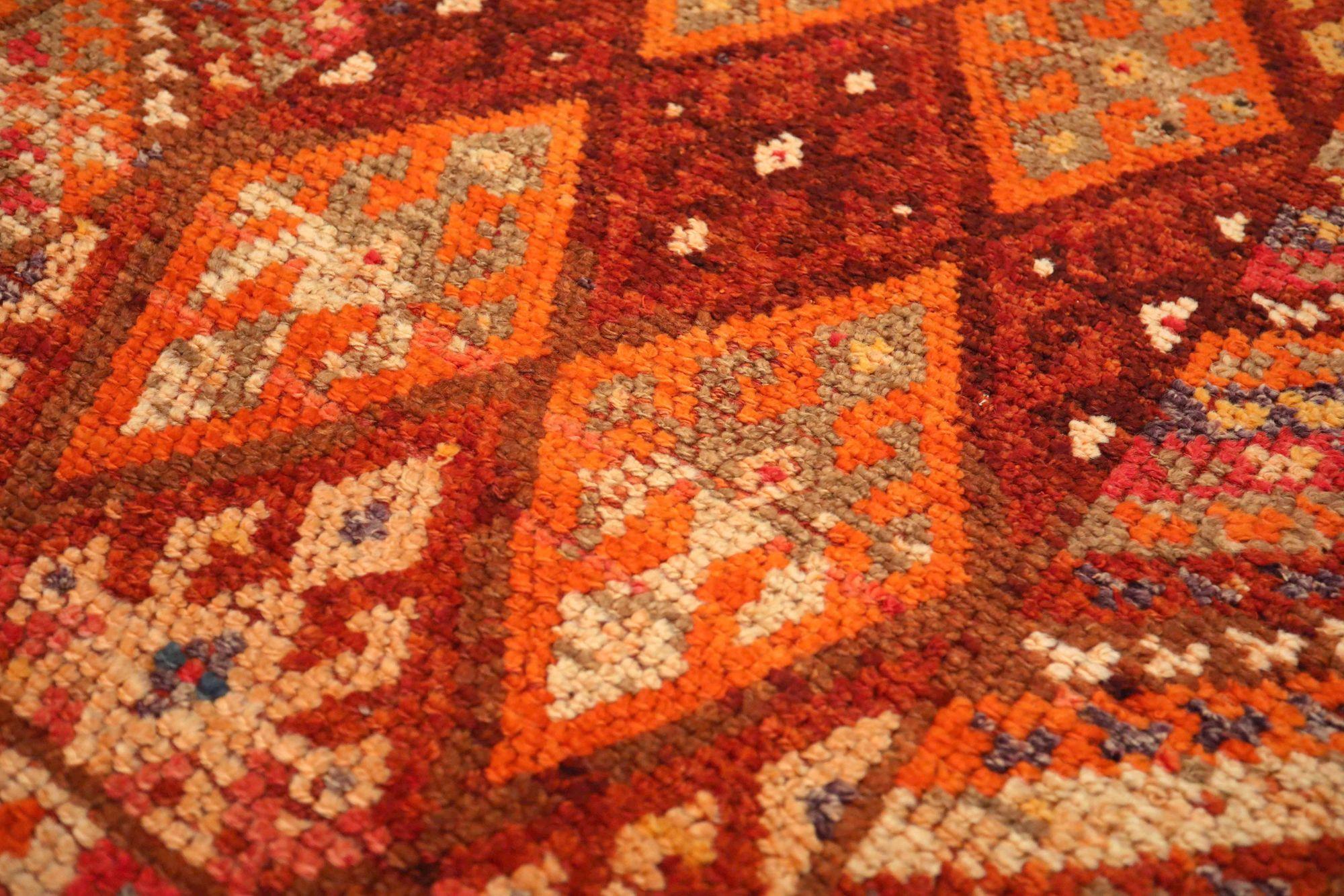 Afghanistan Anatoly Läufer Teppich - Wolle Orange Rot Gelb - 93535 (Afghanisch) im Angebot