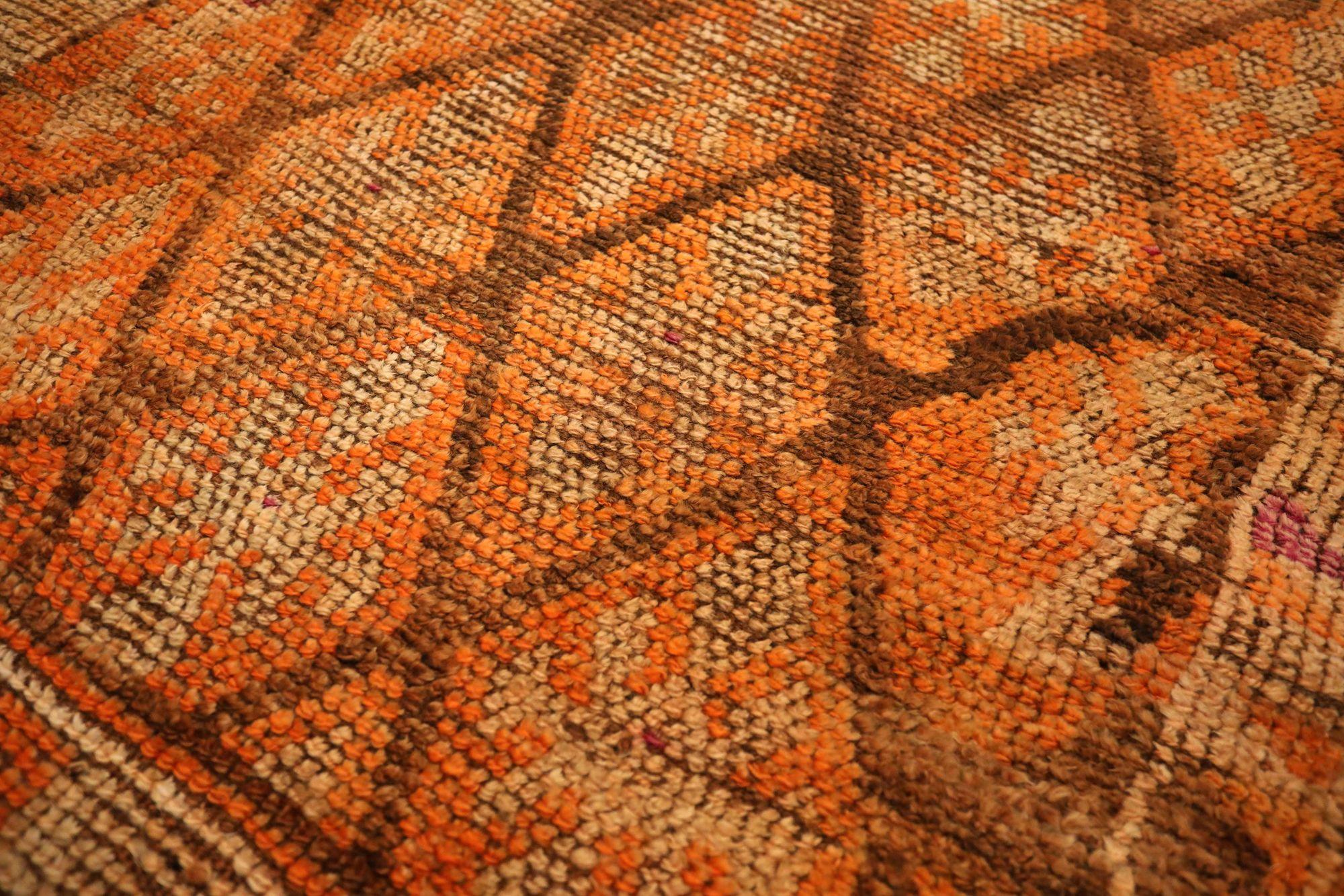 Afghano Tappeto Afghanistan Anatoly Runner - Lana Design/One Giallo - 93511 in vendita