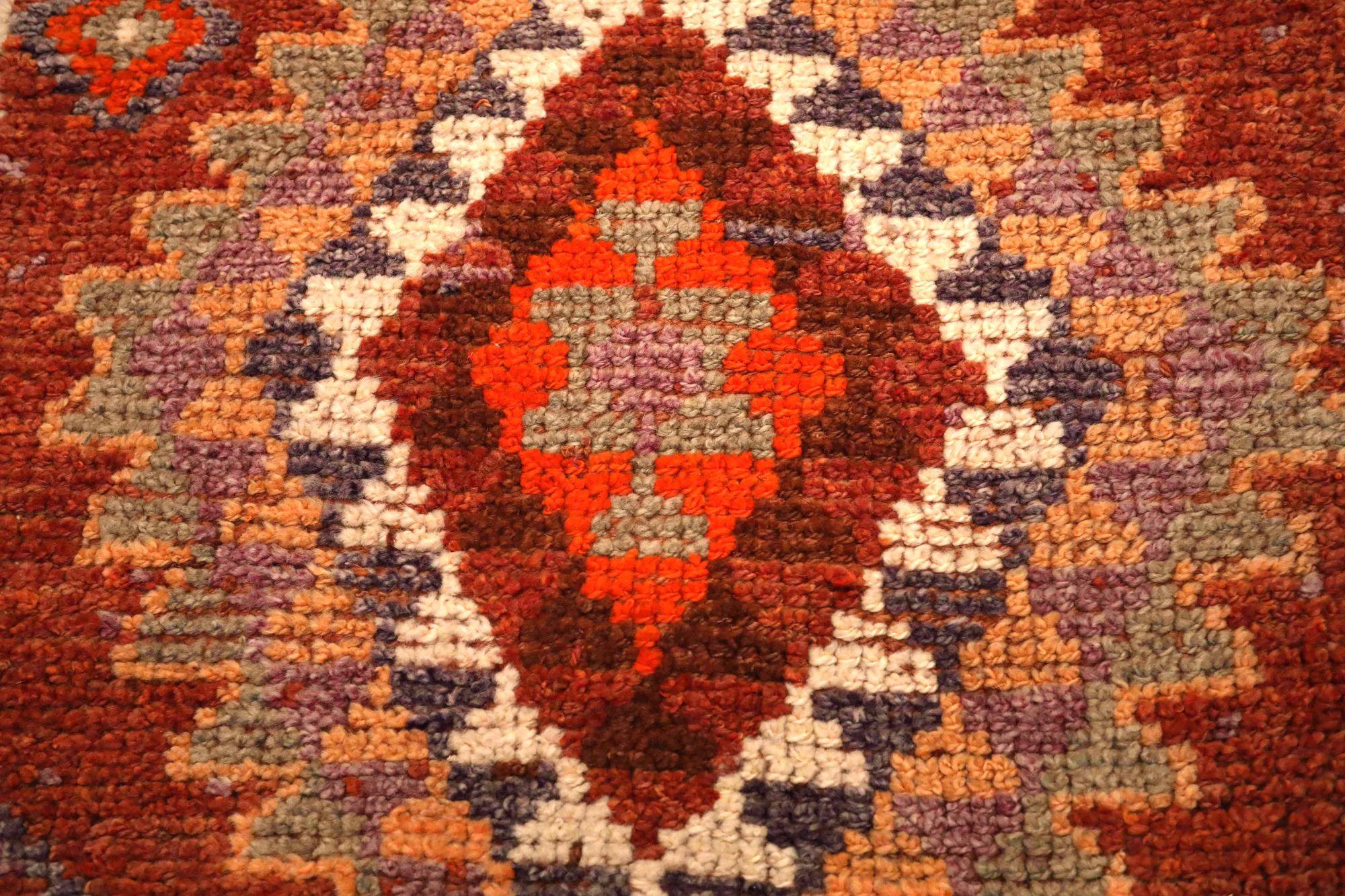 Afghano Tappeto Afghanistan Anatoly Runner - Design rosso lana - 93455 in vendita