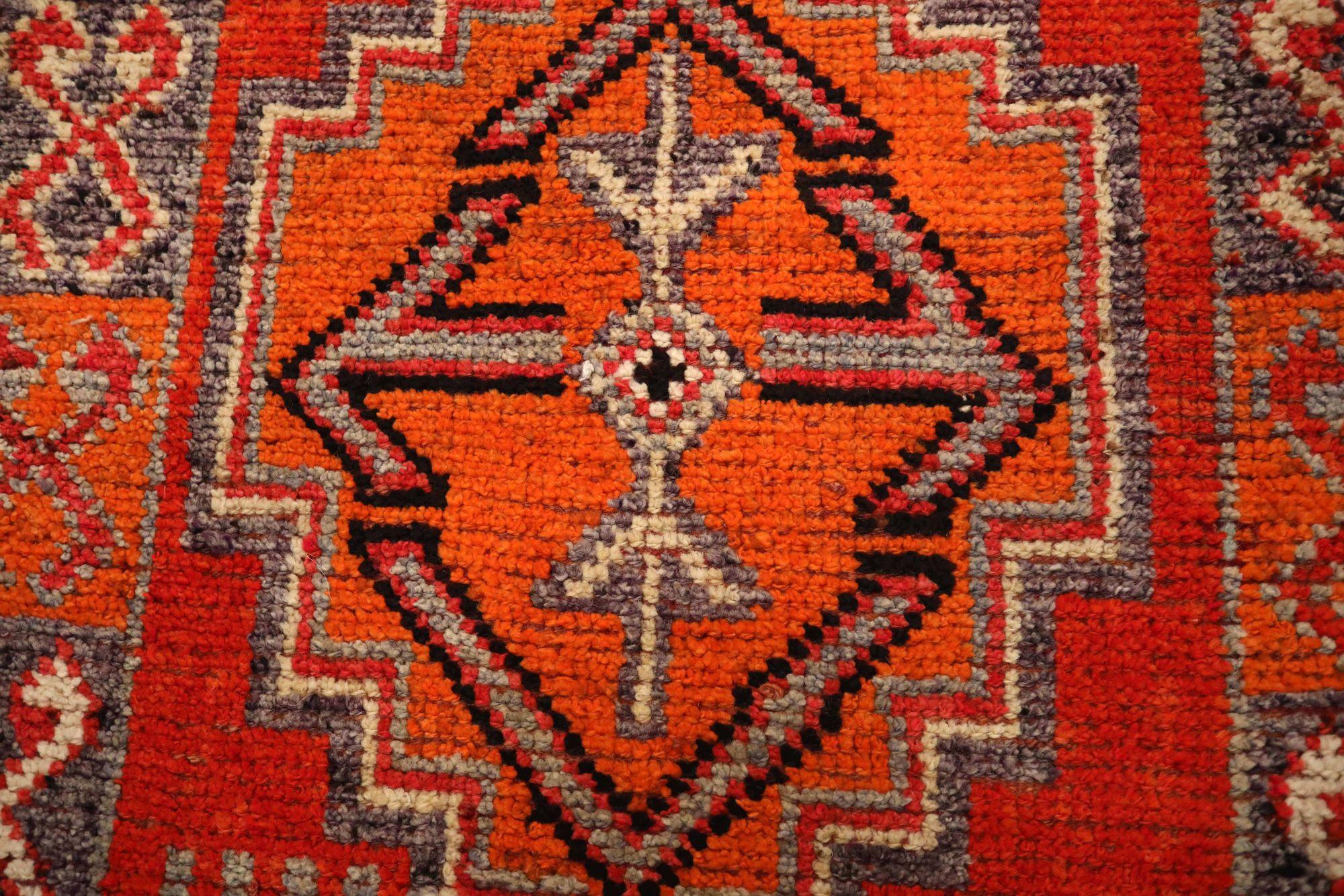 Afghanistan Anatoly-Läufer - Wolle Rot Design - 93462 (Afghanisch) im Angebot