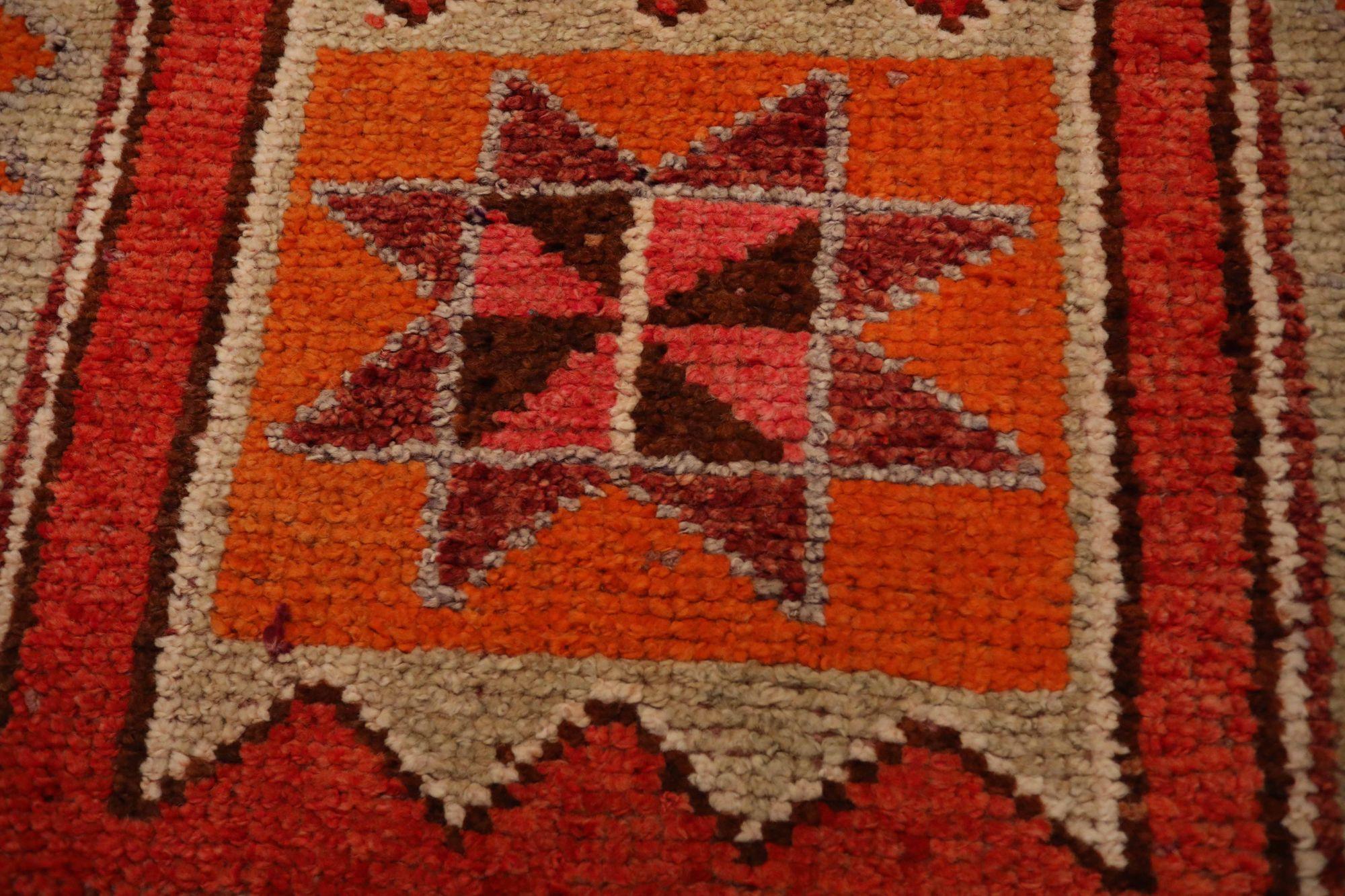 Afghanistan Anatoly-Läufer - Wolle Rot Design - 93467 (Afghanisch) im Angebot