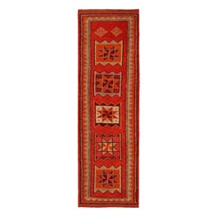 Afghanistan Anatoly-Läufer - Wolle Rot Design - 93467