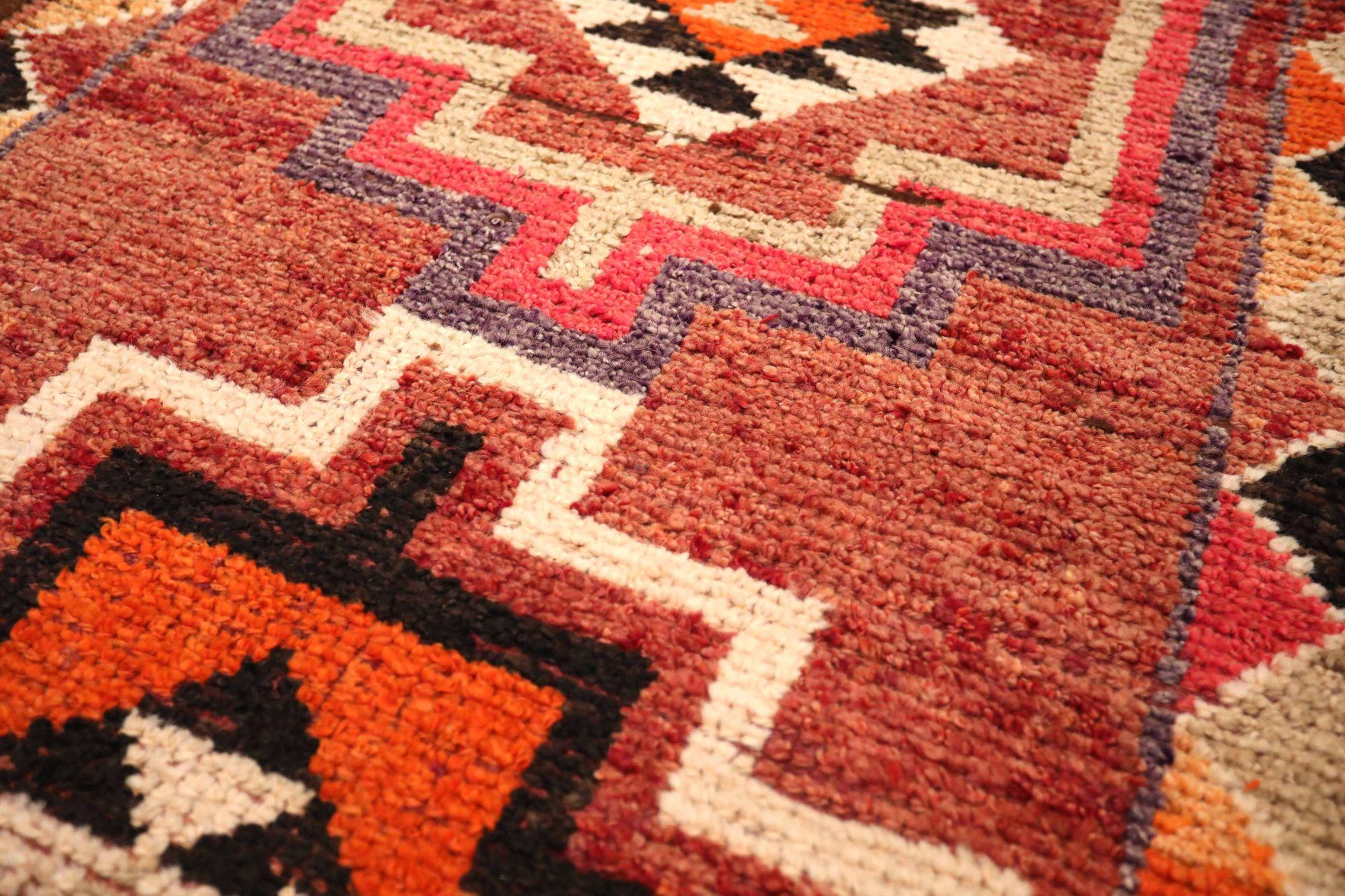 Afghanistan Anatoly-Läufer - Wolle Rot Design - 93494 (Afghanisch) im Angebot