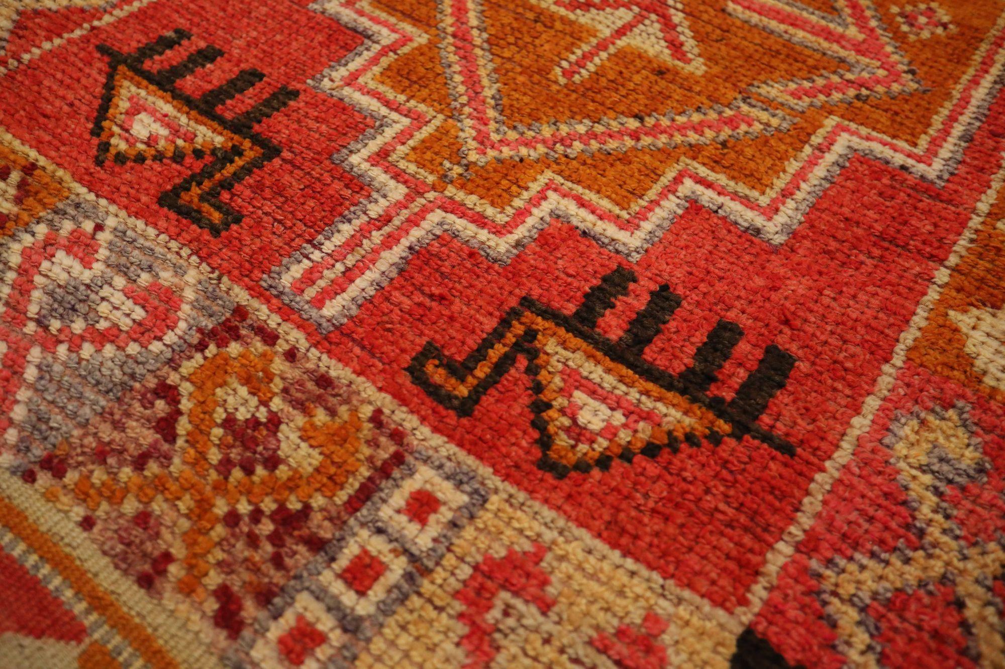 Afghanistan Anatoly-Läufer - Wolle Rot Design - 93527 (Afghanisch) im Angebot