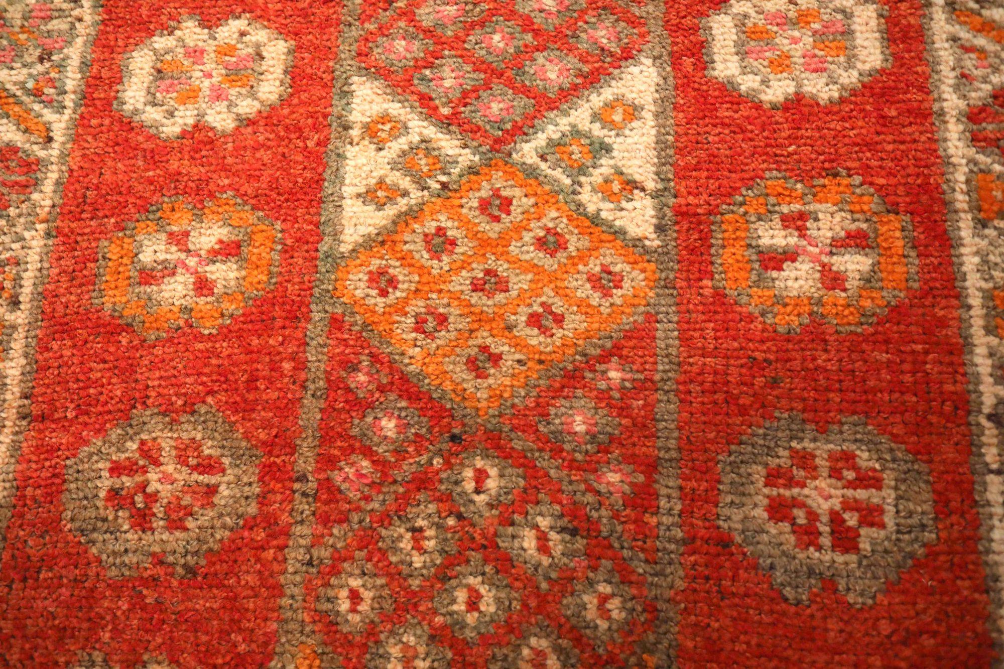 Afghanistan Anatoly-Läufer - Wolle Rot Design - 93536 (Stammeskunst) im Angebot