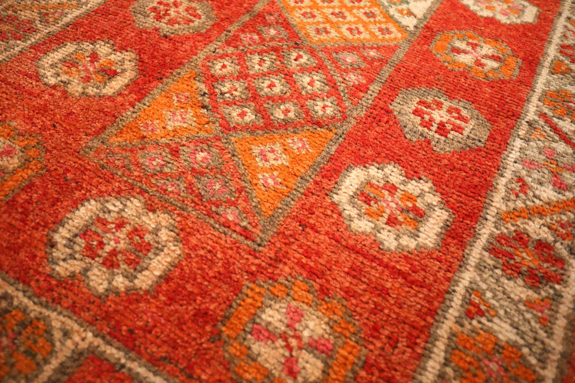 Afghanistan Anatoly-Läufer - Wolle Rot Design - 93536 (Afghanisch) im Angebot