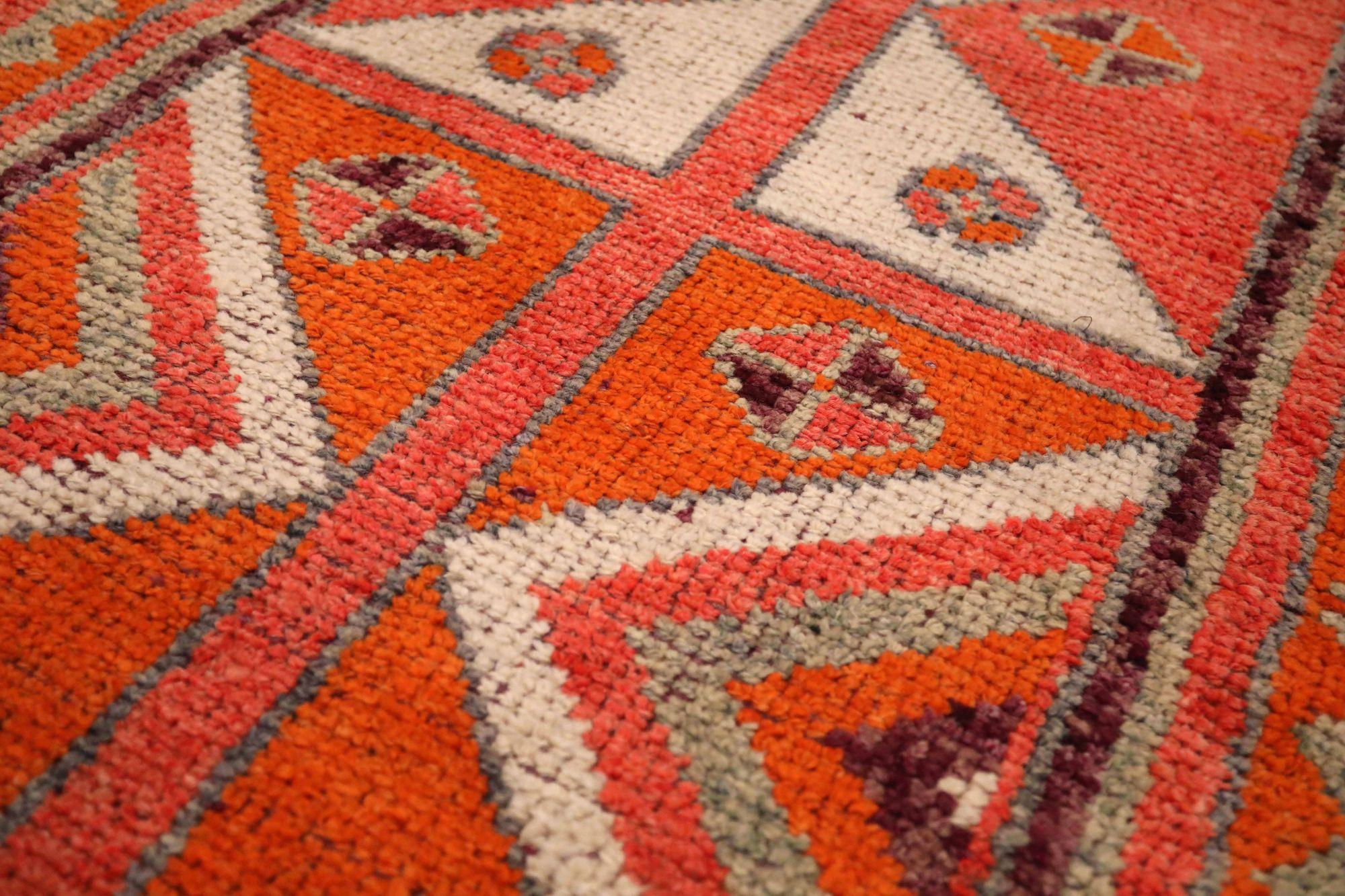 Afghanistan Anatoly-Läufer - Wolle Rot Design - 93537 (Afghanisch) im Angebot