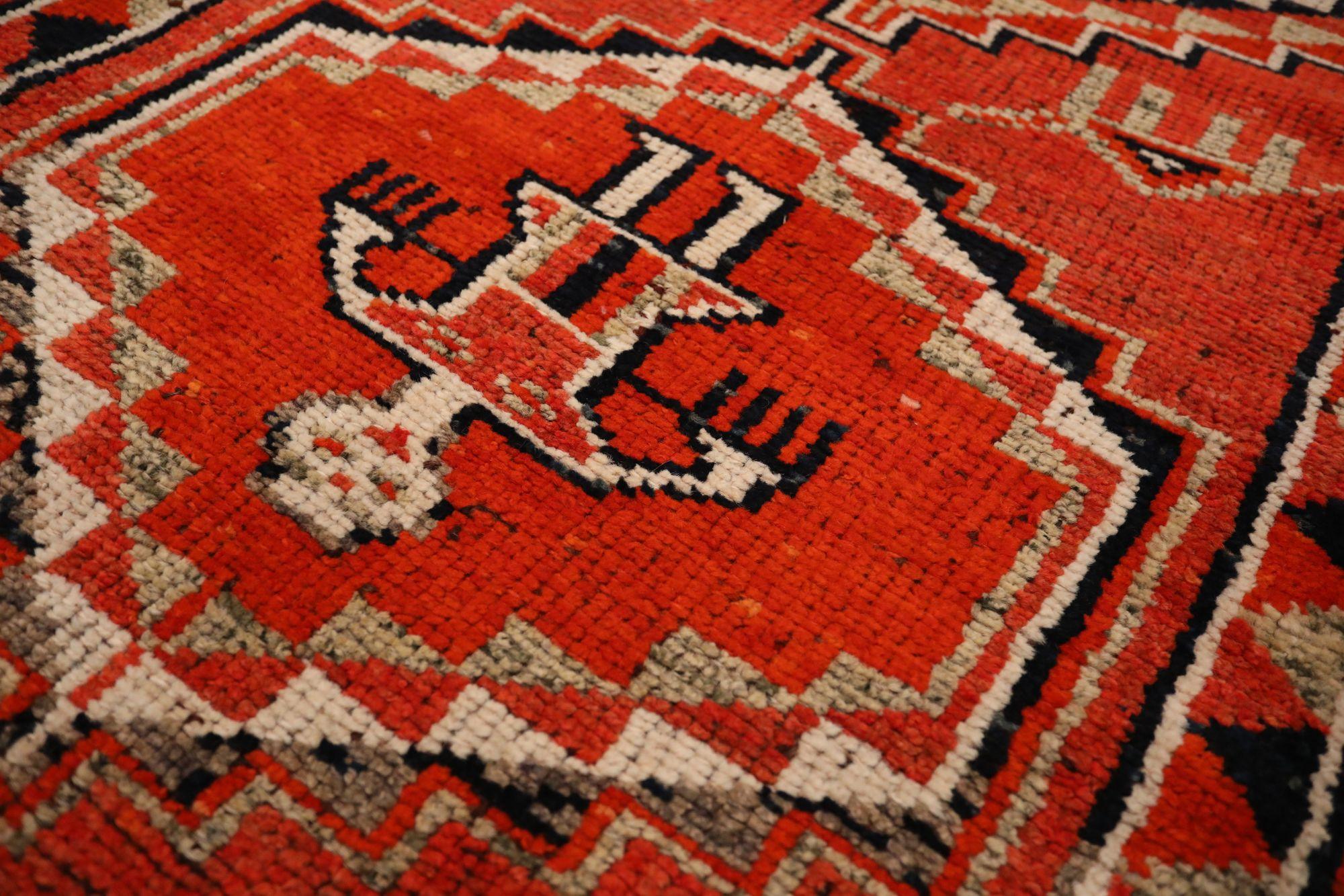 Afghanistan Anatoly-Läufer - Wolle Rot Design - 93541 (Afghanisch) im Angebot