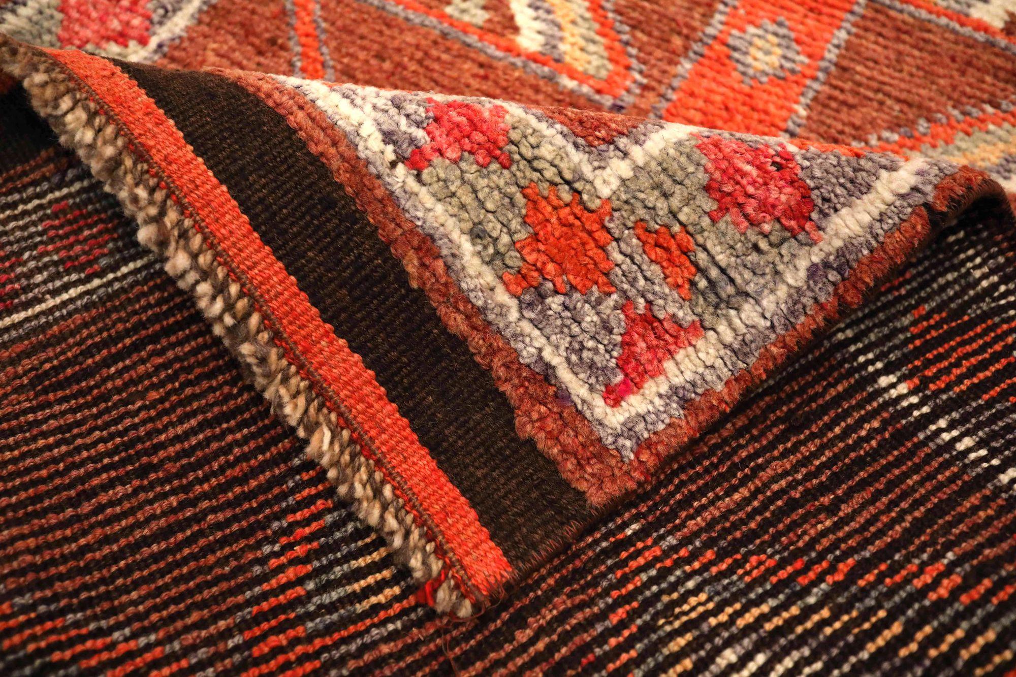Afghanistan Anatoly-Läufer - Wolle Rot Design - 93560 (Afghanisch) im Angebot