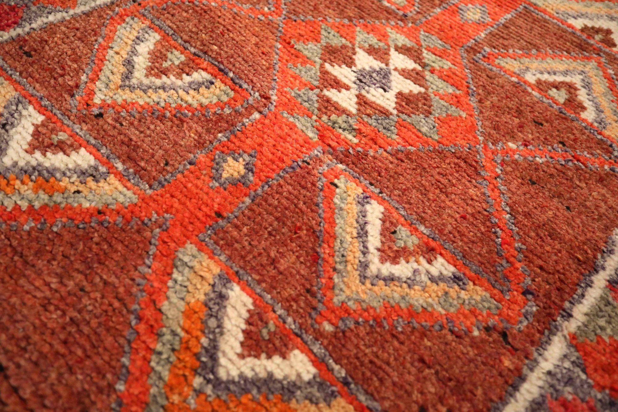 Afghanistan Anatoly-Läufer - Wolle Rot Design - 93560 im Zustand „Hervorragend“ im Angebot in Dallas, TX
