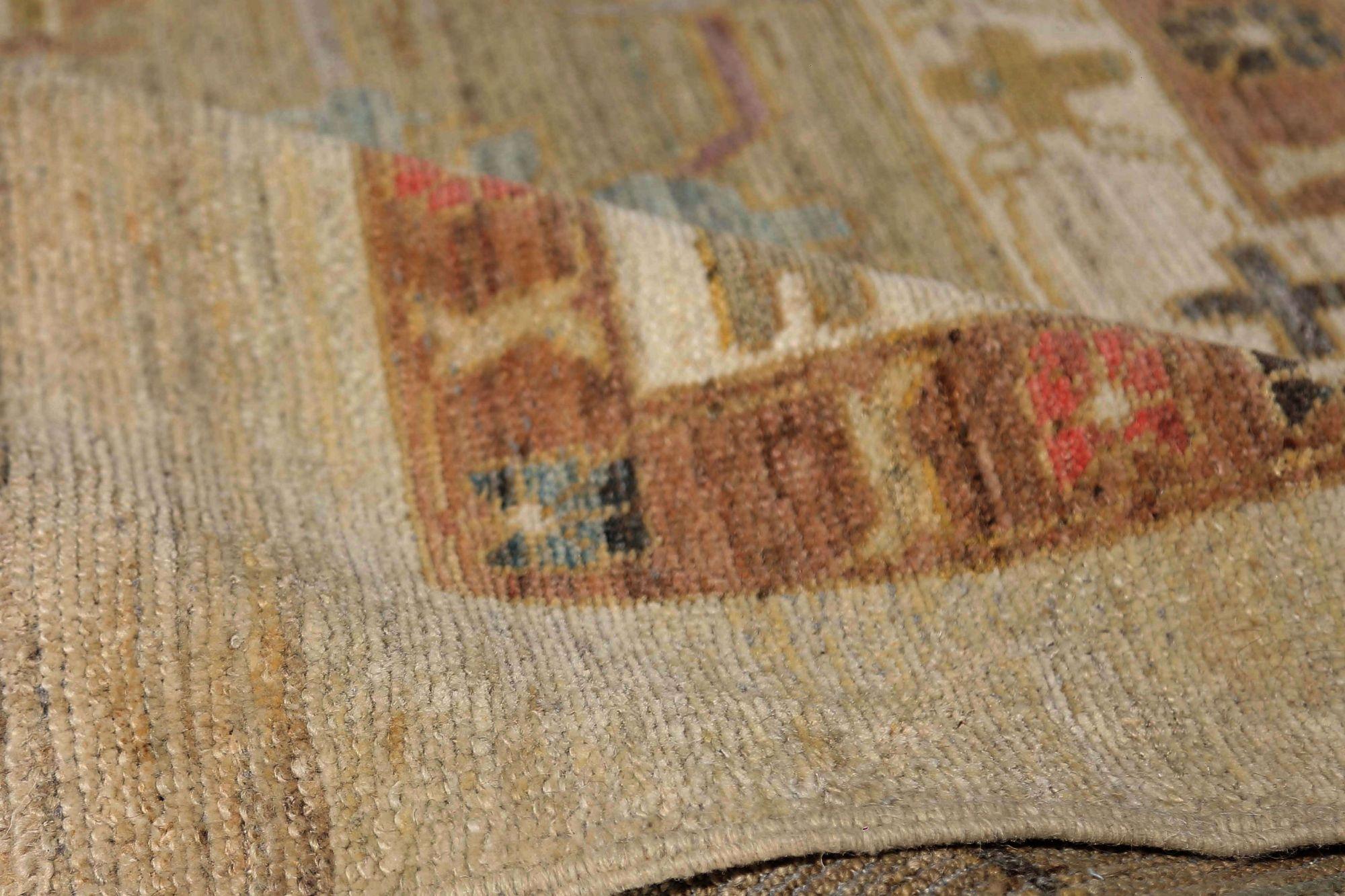 Bakshaish Tapis Afghanistan BAKHSHAIESH - Laine verte ivoire - 95818 en vente