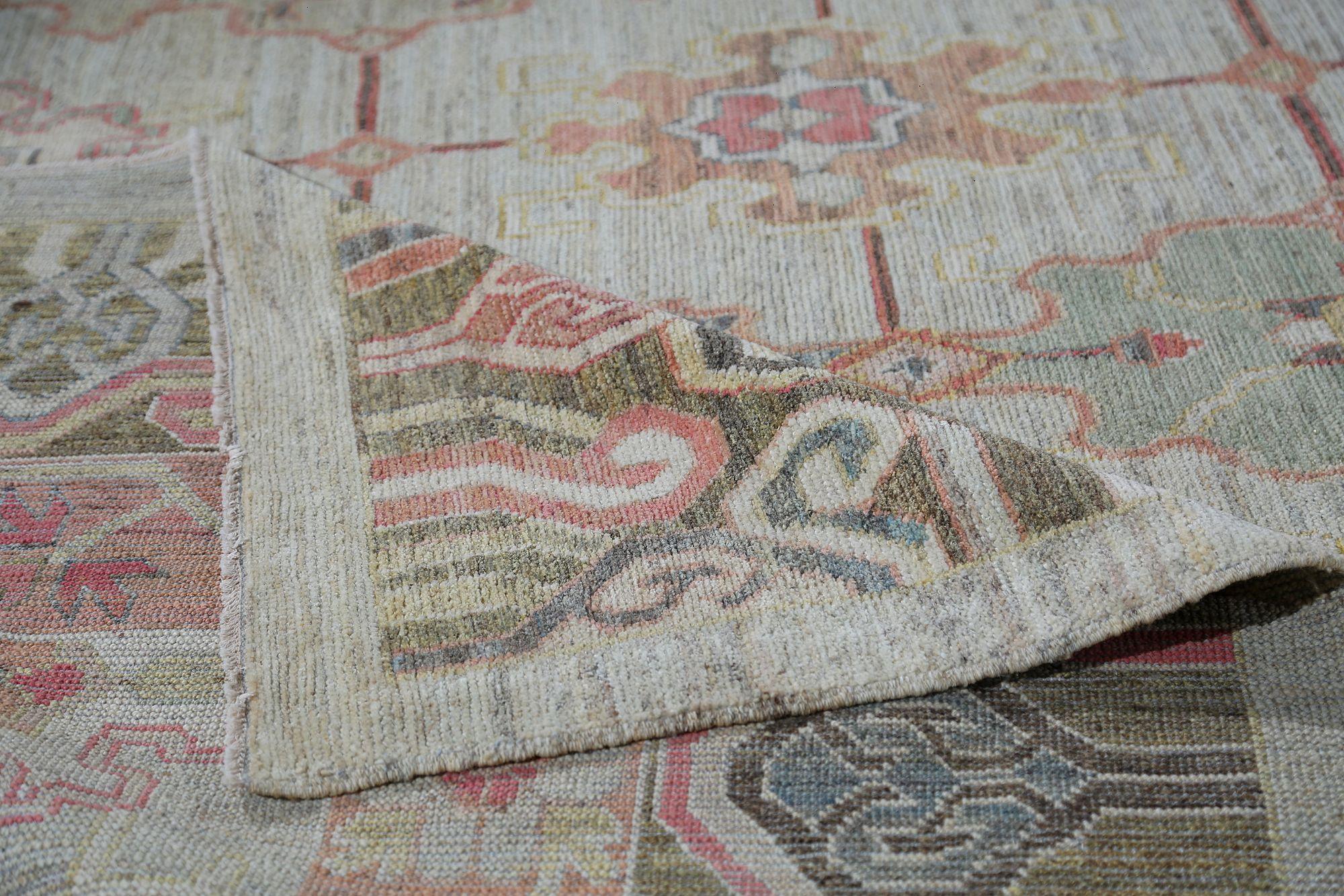 Afghanistan Bakhshayesh-Teppiche - Wolle in elfenbeinfarbenem Design - 97259 (Stammeskunst) im Angebot