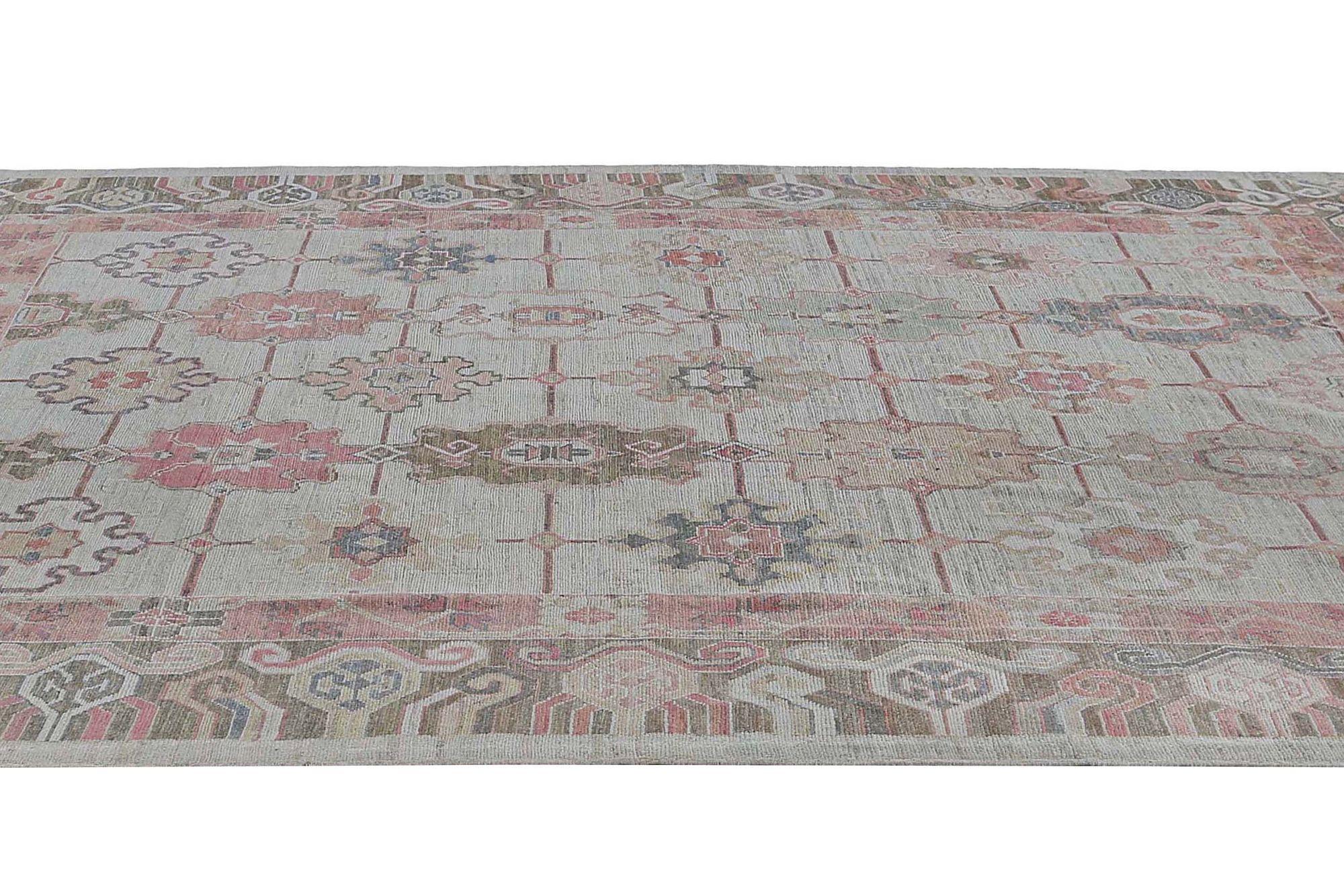 Afghanistan Bakhshayesh-Teppiche - Wolle in elfenbeinfarbenem Design - 97259 im Zustand „Hervorragend“ im Angebot in Dallas, TX