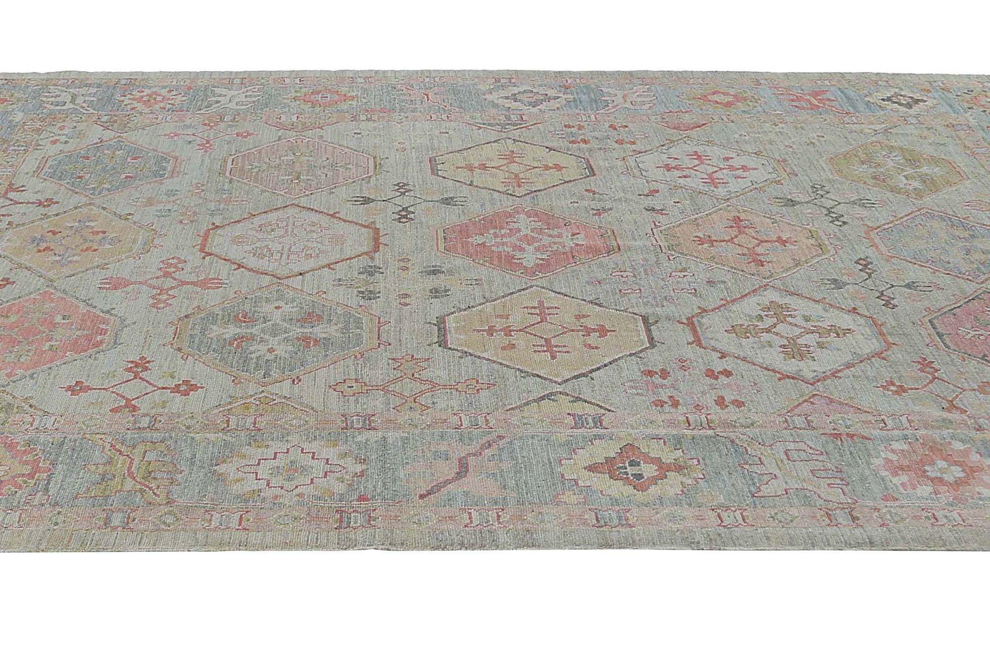 Afghanistan Bakhshayesh-Teppiche - Wolle Hellblau Rosa - 97257 im Zustand „Hervorragend“ im Angebot in Dallas, TX
