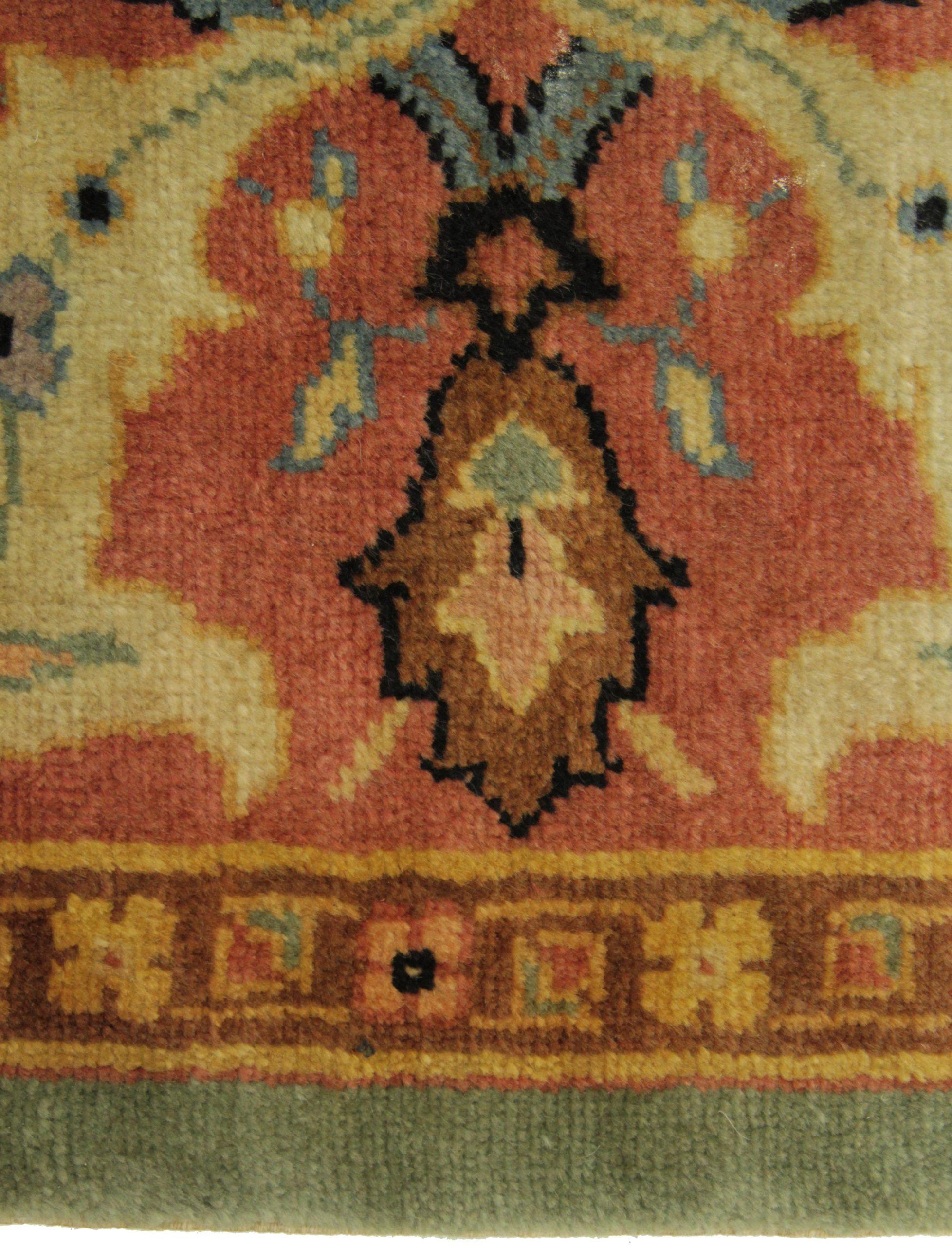 Englische Afghanistan-Teppiche Circa 1910 - Wolle Elfenbein Marineblau Rot 72109 im Zustand „Hervorragend“ im Angebot in Dallas, TX