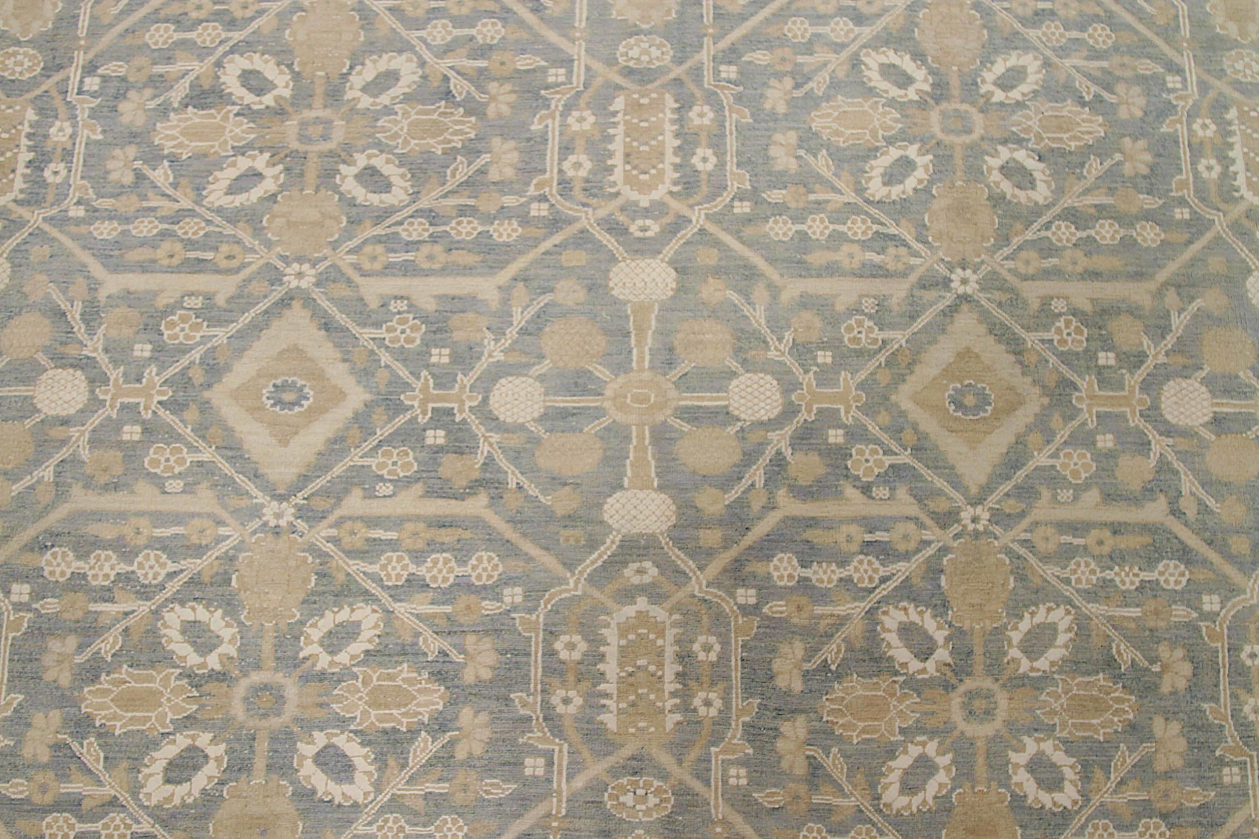 Afghanistan Haji Jalili-Teppiche Circa 1990 - Wolle Grau Elfenbein Taupe - 92415 (Stammeskunst) im Angebot