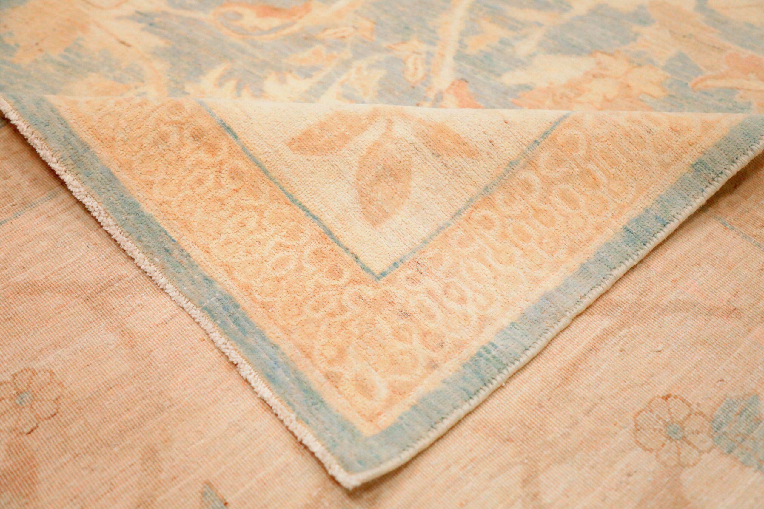 Tapis d'Afghanistan Haji Jalili - Design en laine bleu ivoire - 93883 Excellent état - En vente à Dallas, TX