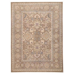 Afghanistan Haji Jalili Tapis de sol - Laine Design Brown - 98041