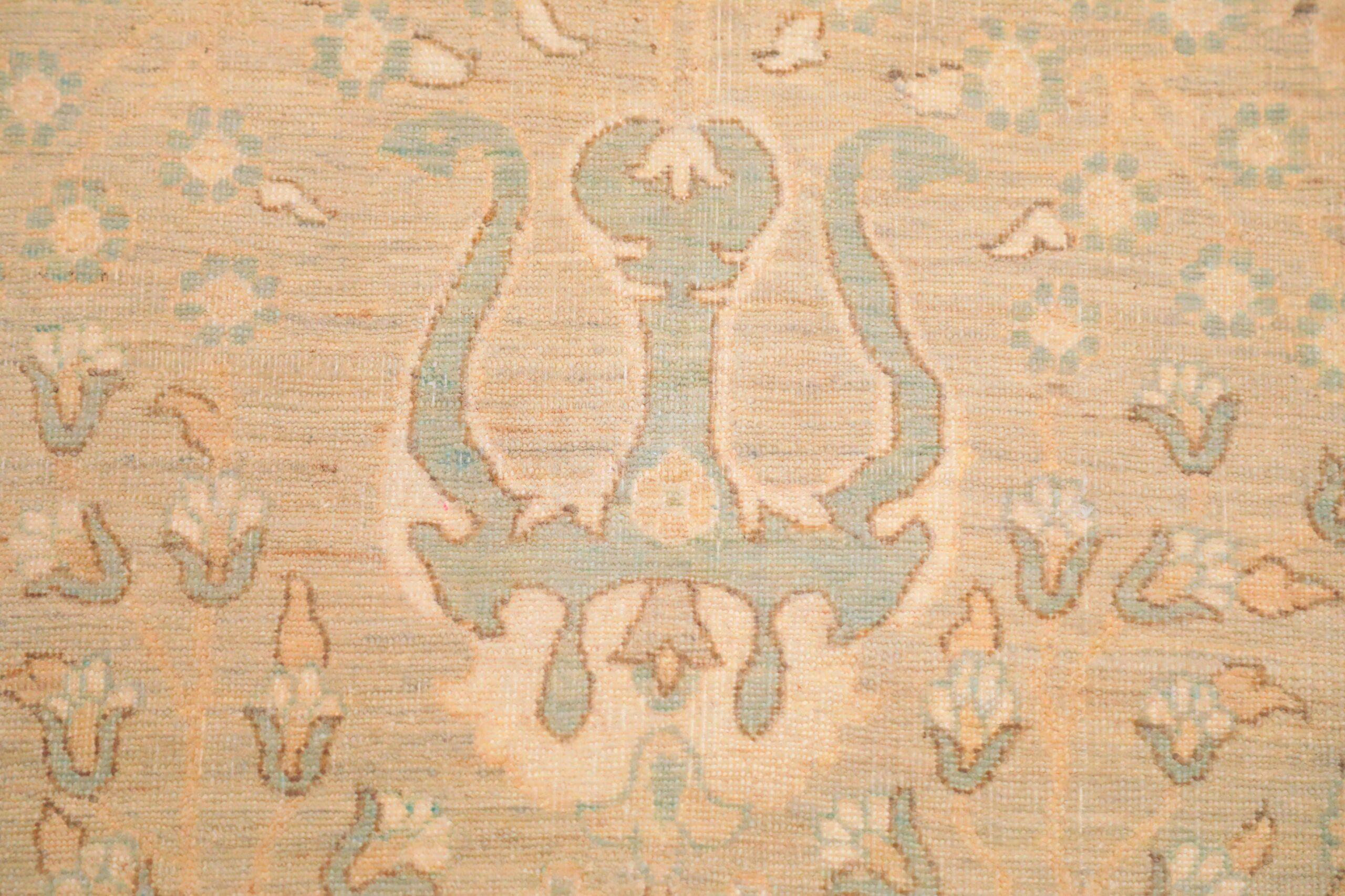 Afghanistan Haji Jalili-Teppiche - Wolle in elfenbeinfarbenem Design - 93886 im Zustand „Hervorragend“ im Angebot in Dallas, TX
