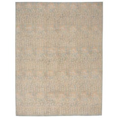 Tapis d'Afghanistan Haji Jalili - Laine ivoire bleu clair - 98042
