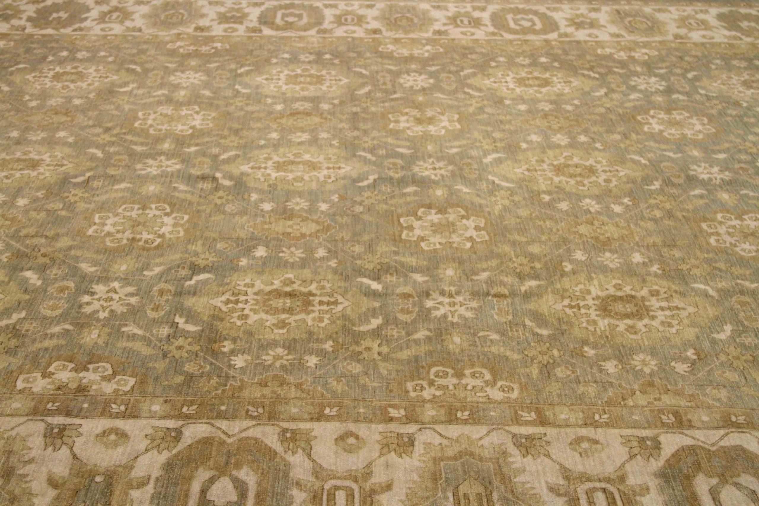 Afghanistan Haji Jalili Over Size Teppich CIRCA 1990 - Wolle Braun Grau Elfenbein - 91919 (Afghanisch) im Angebot