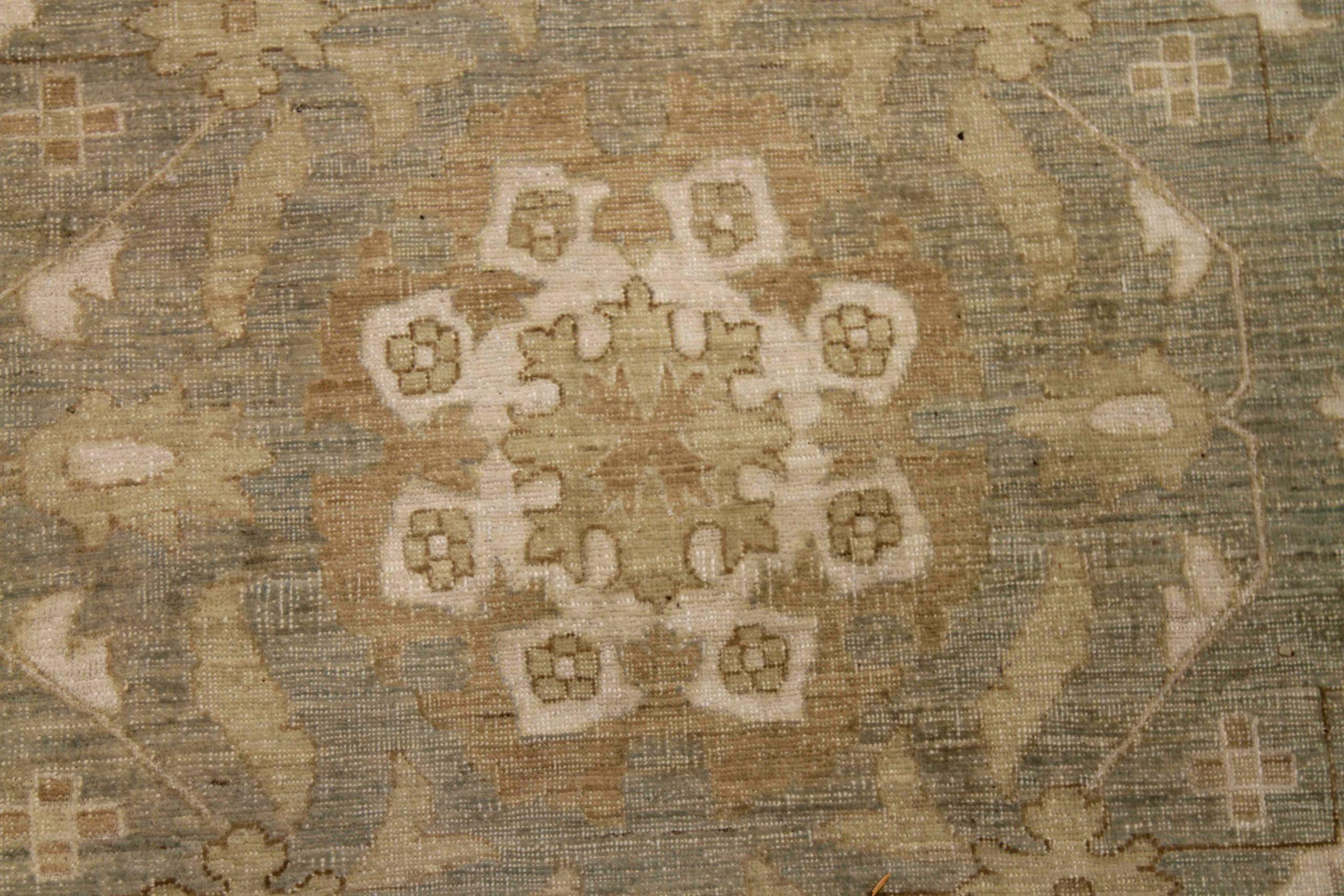Afghanistan Haji Jalili Over Size Teppich CIRCA 1990 - Wolle Braun Grau Elfenbein - 91919 im Zustand „Hervorragend“ im Angebot in Dallas, TX