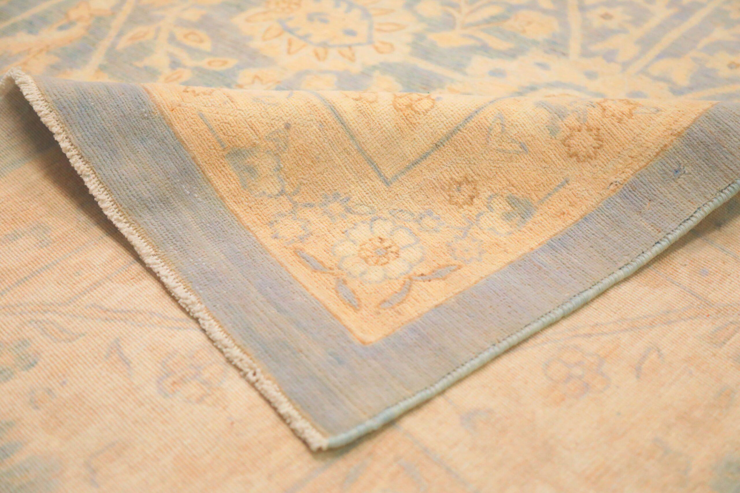 Tribale Tappeto Afghanistan Haji Jalili - Lana Blu Avorio - 93892 in vendita