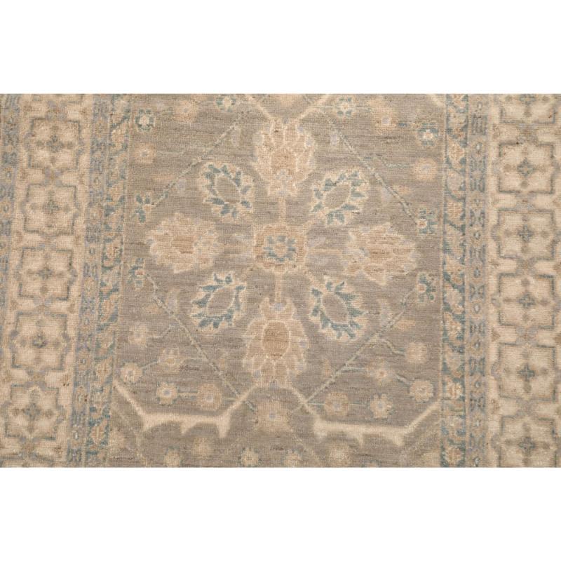 Afghanistan Haji Jalili Läufer Teppich - Wolle Brown Design - 98044 im Zustand „Hervorragend“ im Angebot in Dallas, TX