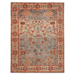 Tappeti per l'area Afghanistan Heriz - Disegno in lana blu - 96407