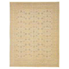 Tappeti Afghanistan Khotan Circa 1990 - Lana Marrone Avorio Giallo Design - 91925