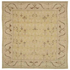 Afghanistan Khotan Area Rugs - Wolle Braun Elfenbein Gelb Design - 92073
