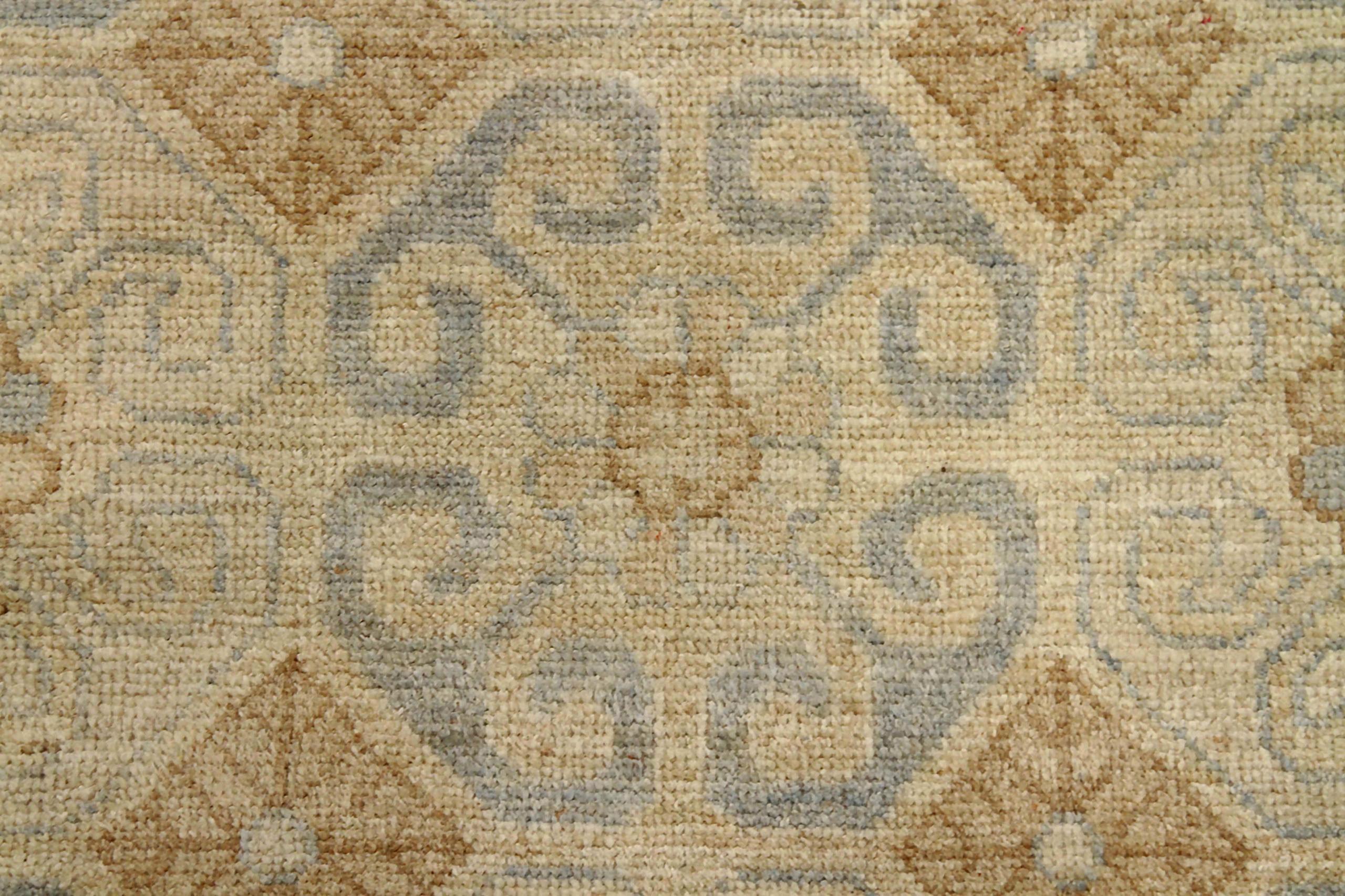 Afghanistan Khotan Over Size Teppich CIRCA 1990 - Wolle Blau Elfenbein Gelb - 90581 (20. Jahrhundert) im Angebot