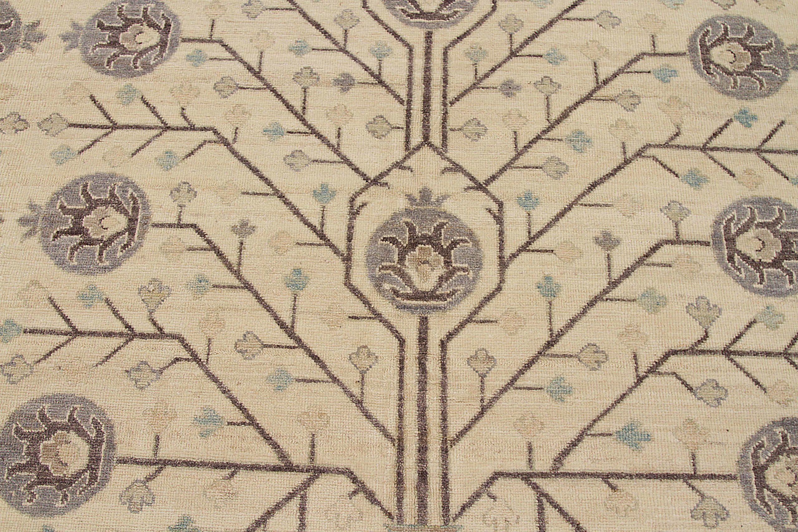 Tappeto Afghanistan Khotan Over Size Circa 1990 - Lana Avorio Design - 92429 In condizioni ottime in vendita a Dallas, TX