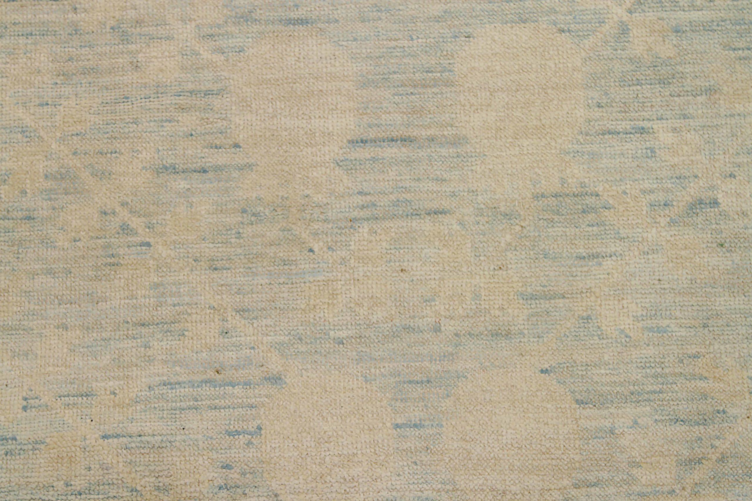Afghanistan Khotan Over Size Teppich Circa 1990 - Wolle Elfenbein Hellblau - 92024 im Zustand „Hervorragend“ im Angebot in Dallas, TX