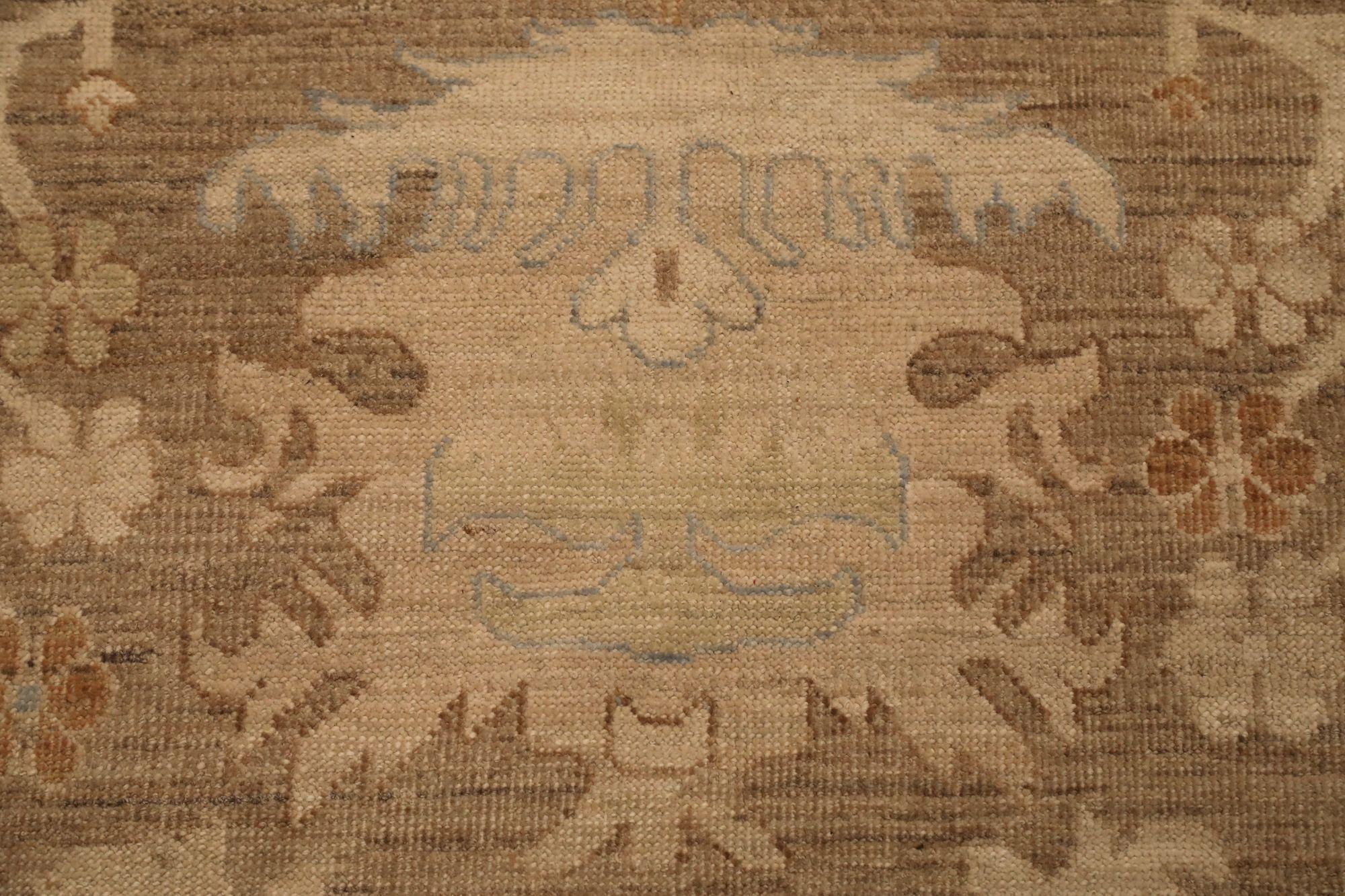 Afghanistan Khotan Over Size Teppich - Wolle Brown Design - 96645 im Zustand „Hervorragend“ im Angebot in Dallas, TX