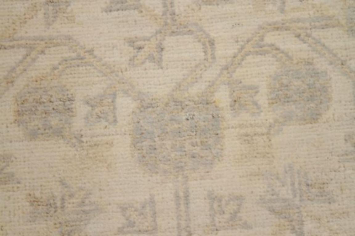Alfombra de Afganistán Khotan Circa 1990 - Lana Diseño Marfil - 91934 en Excelente estado para la venta en Dallas, TX