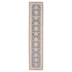 Tapis de course Afghanistan Khotan - Laine Brown Ivory Design - 93667