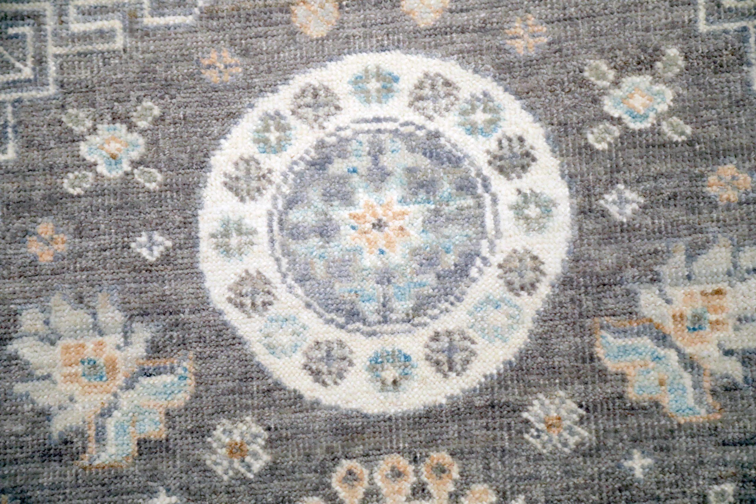20th Century Afghanistan Khotan Runner Rug - Wool Brown Ivory Purpel - 93661 For Sale