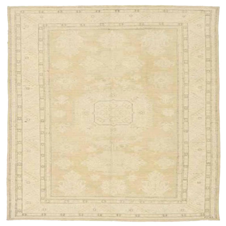 Afghanistan Khotan Small Rug - Wolle Elfenbein Gelb Design - 92052