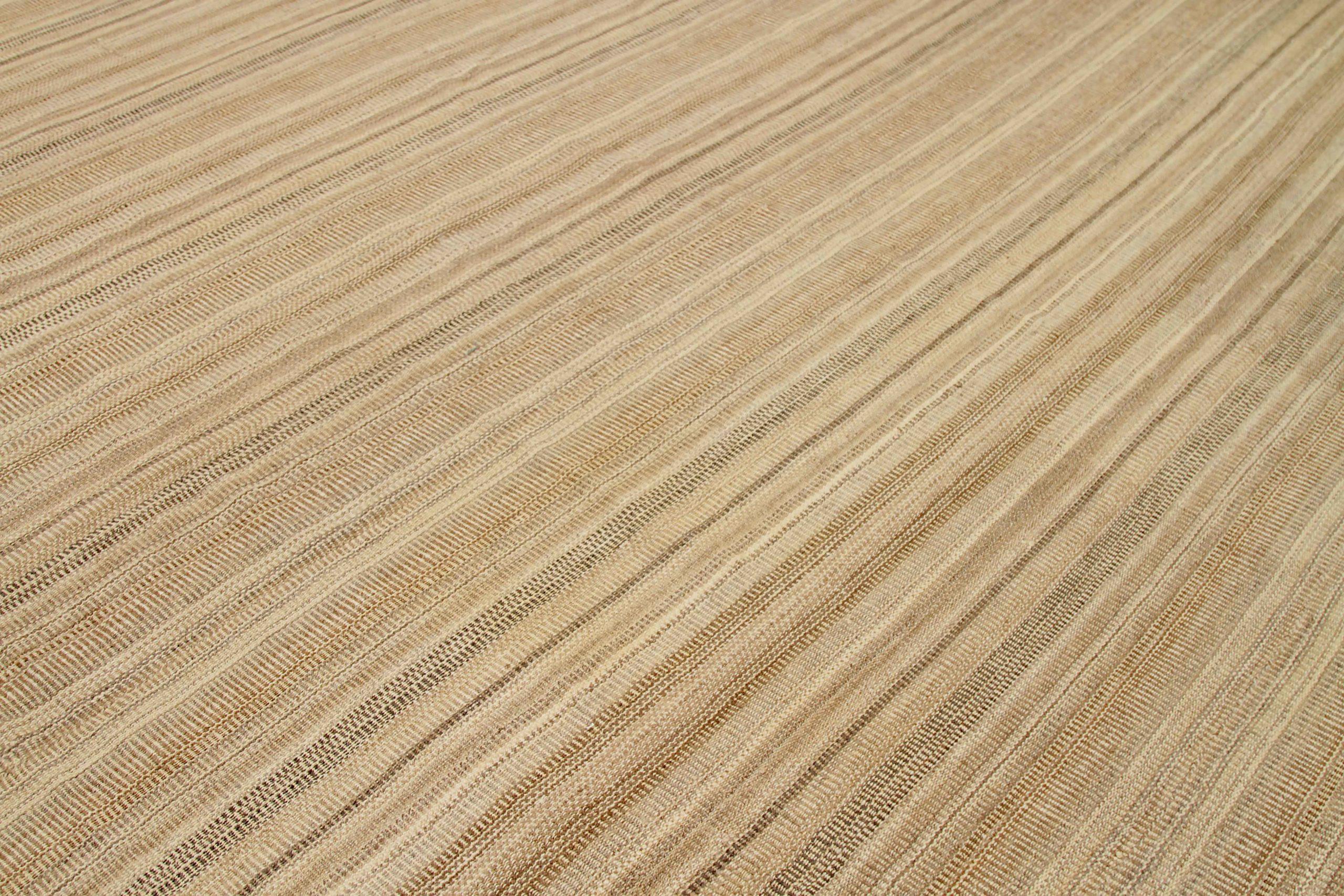 Tribale Tappeto Afghanistan & Kilim (rotondo) - Disegno in lana marrone avorio - 88674 in vendita