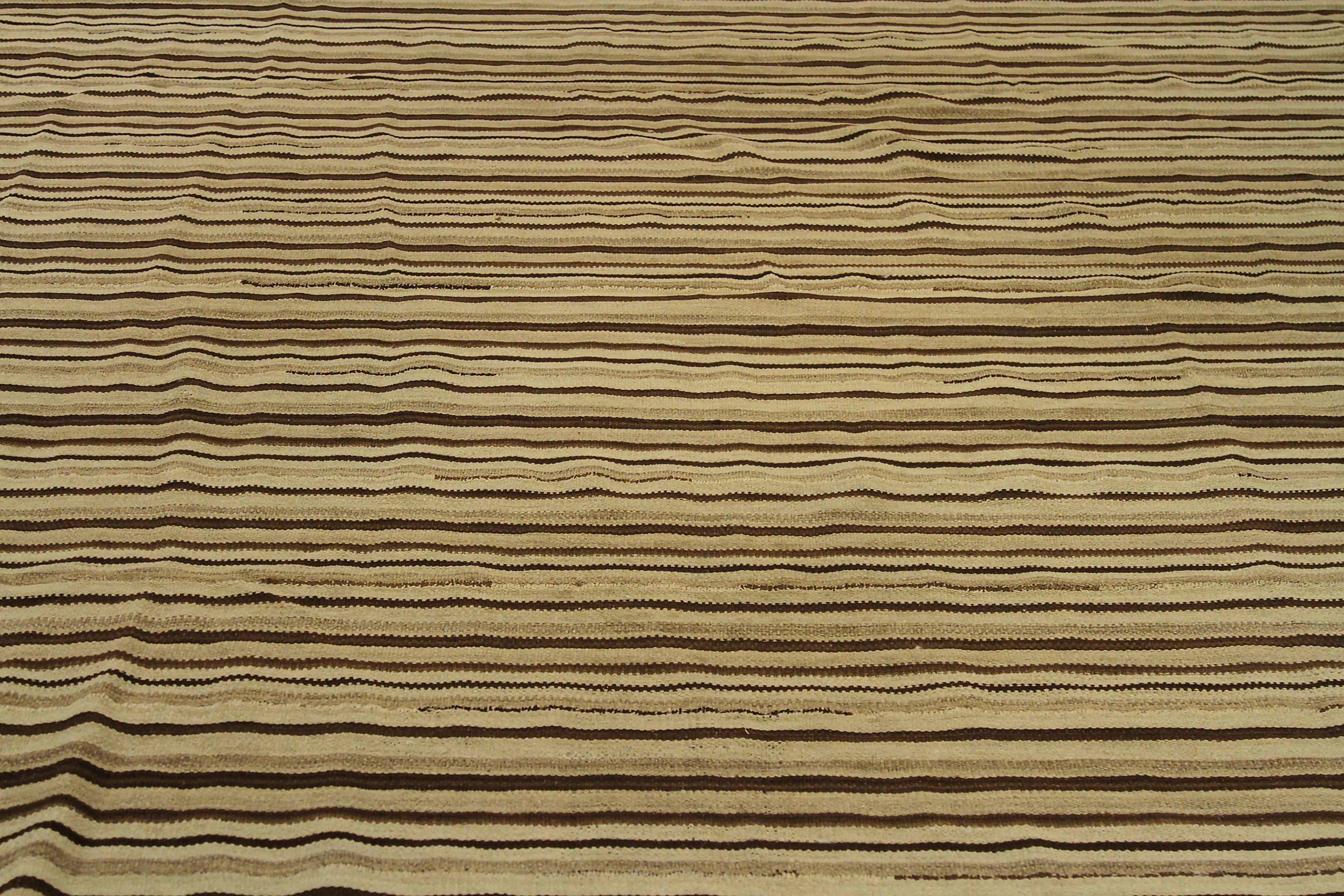 Afghano Tappeto Afghanistan & Kilim (rotondo) - Disegno in lana marrone avorio - 88692 in vendita
