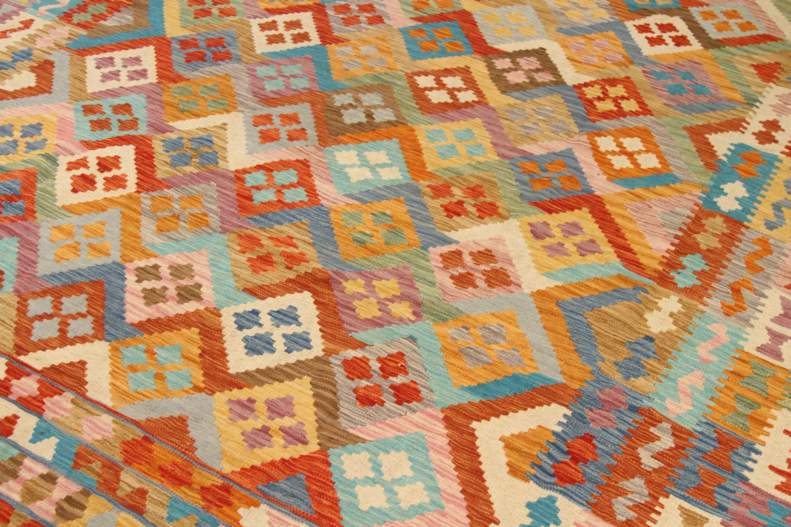 Tribal Afghanistan Kilim Area Rugs Circa 1990 - 68104 For Sale