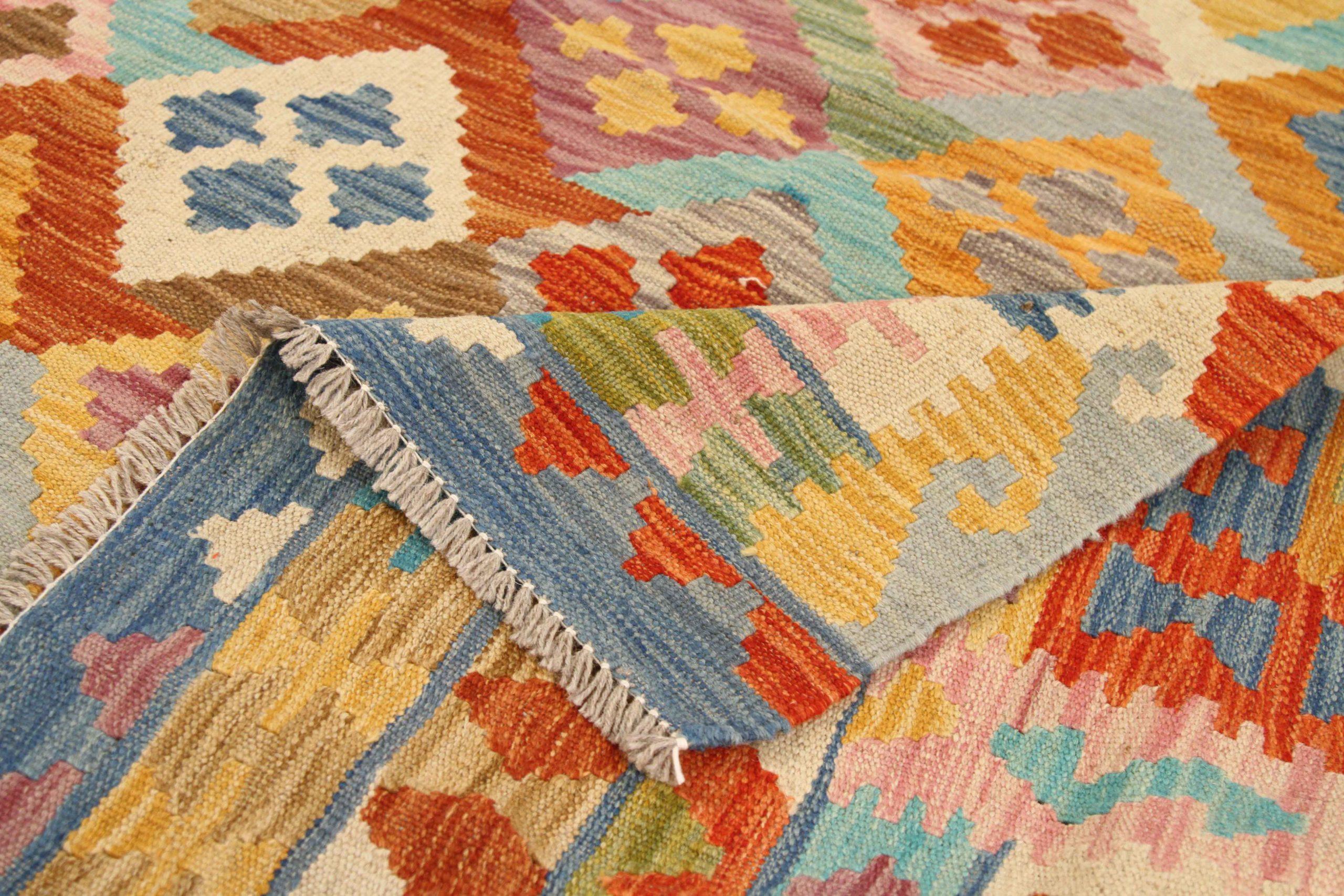 Afghanistan Kilim Area Rugs Circa 1990 - 68104 In Excellent Condition For Sale In Dallas, TX